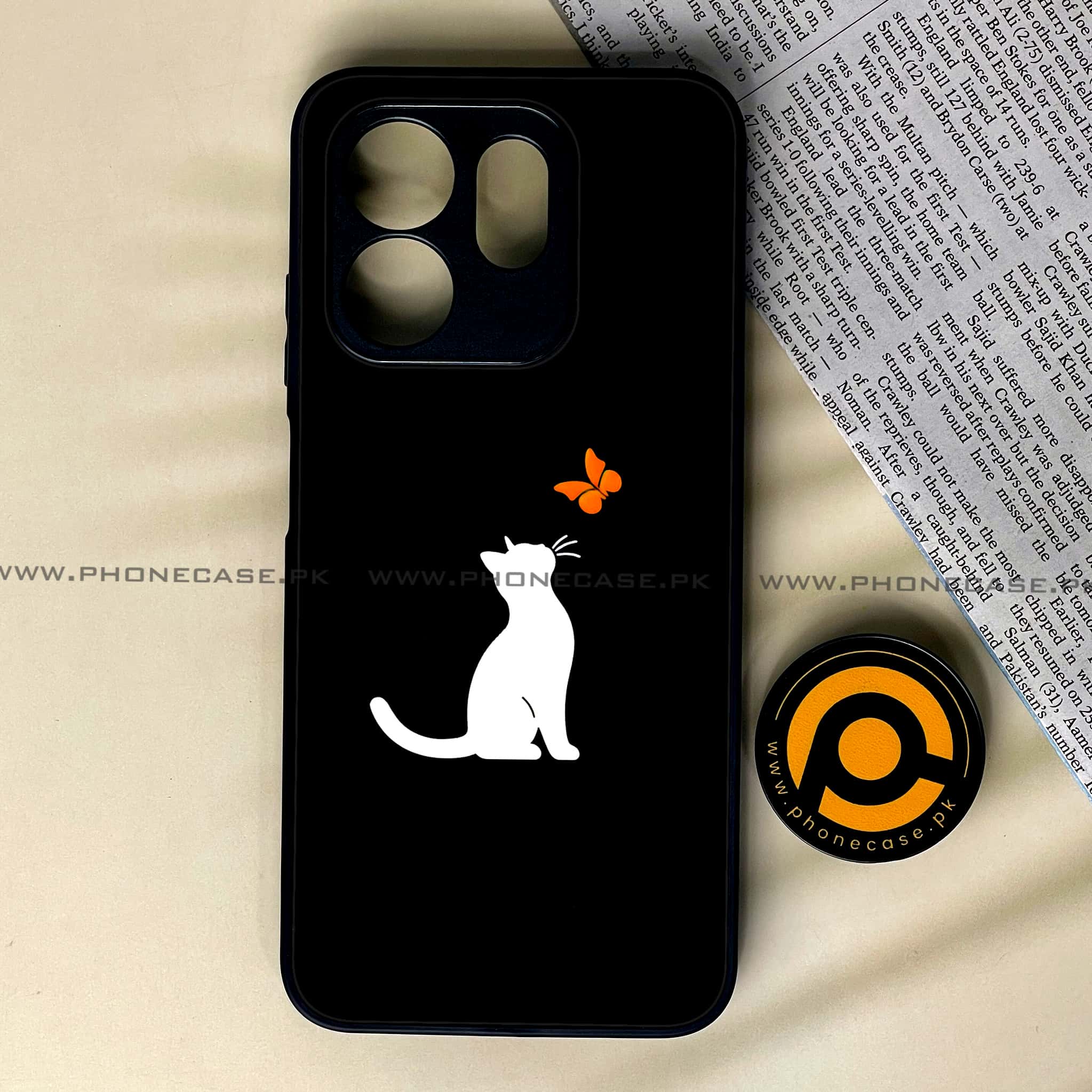 Infinix Smart 9 HD - Minimalistic Design - Premium Metal Printed soft Bumper shock Proof Case