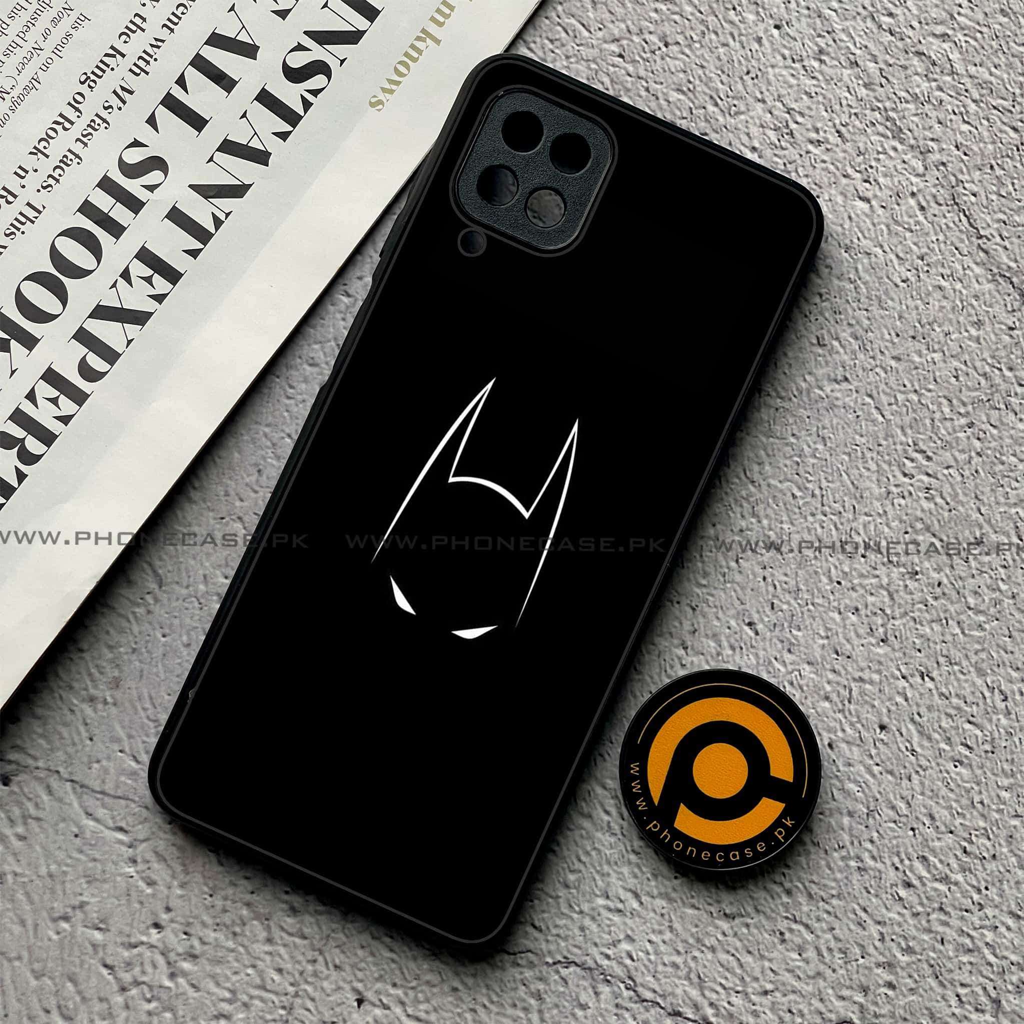 Samsung Galaxy A12 / A12 Nacho - Minimalistic Design Series - Premium Printed Glass soft Bumper shock Proof Case