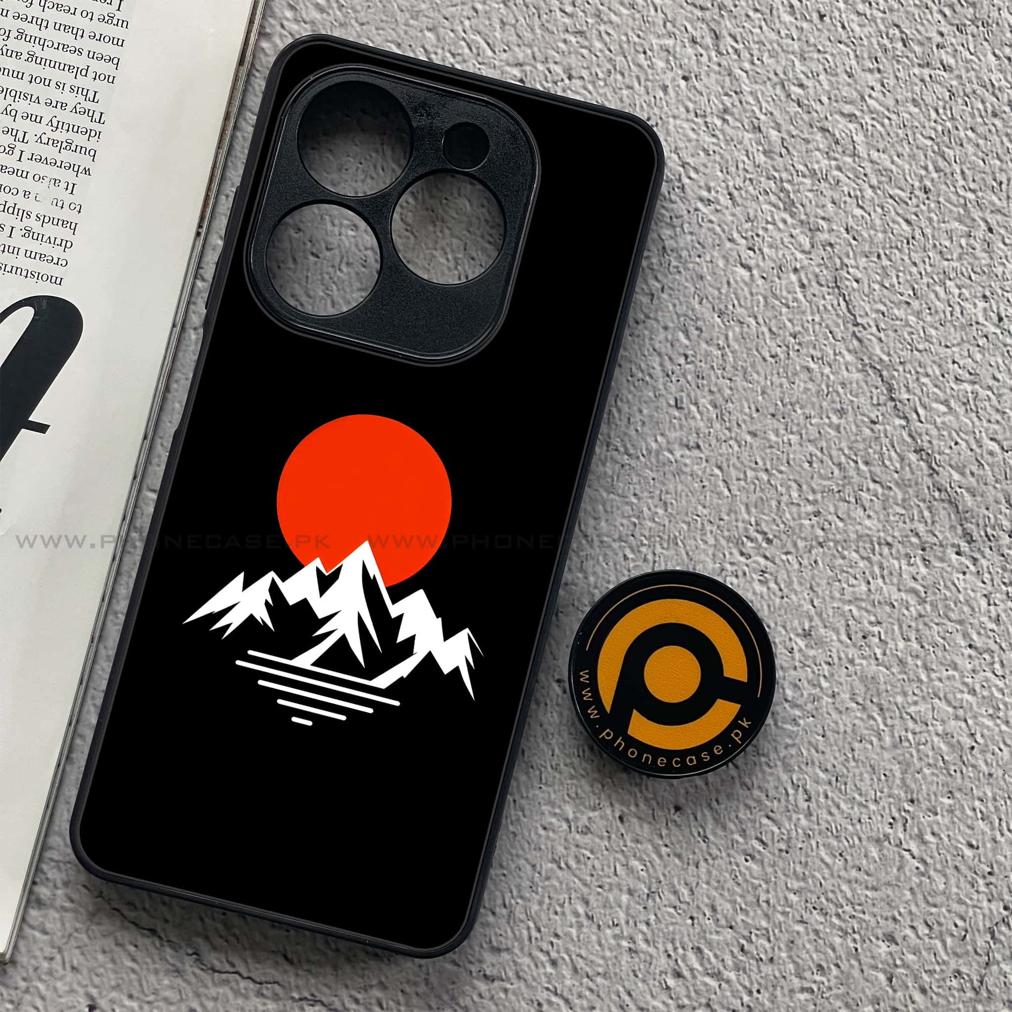 Realme C61 - Minimalistic Design Series - Premium Metal Printed soft Bumper shock Proof Case