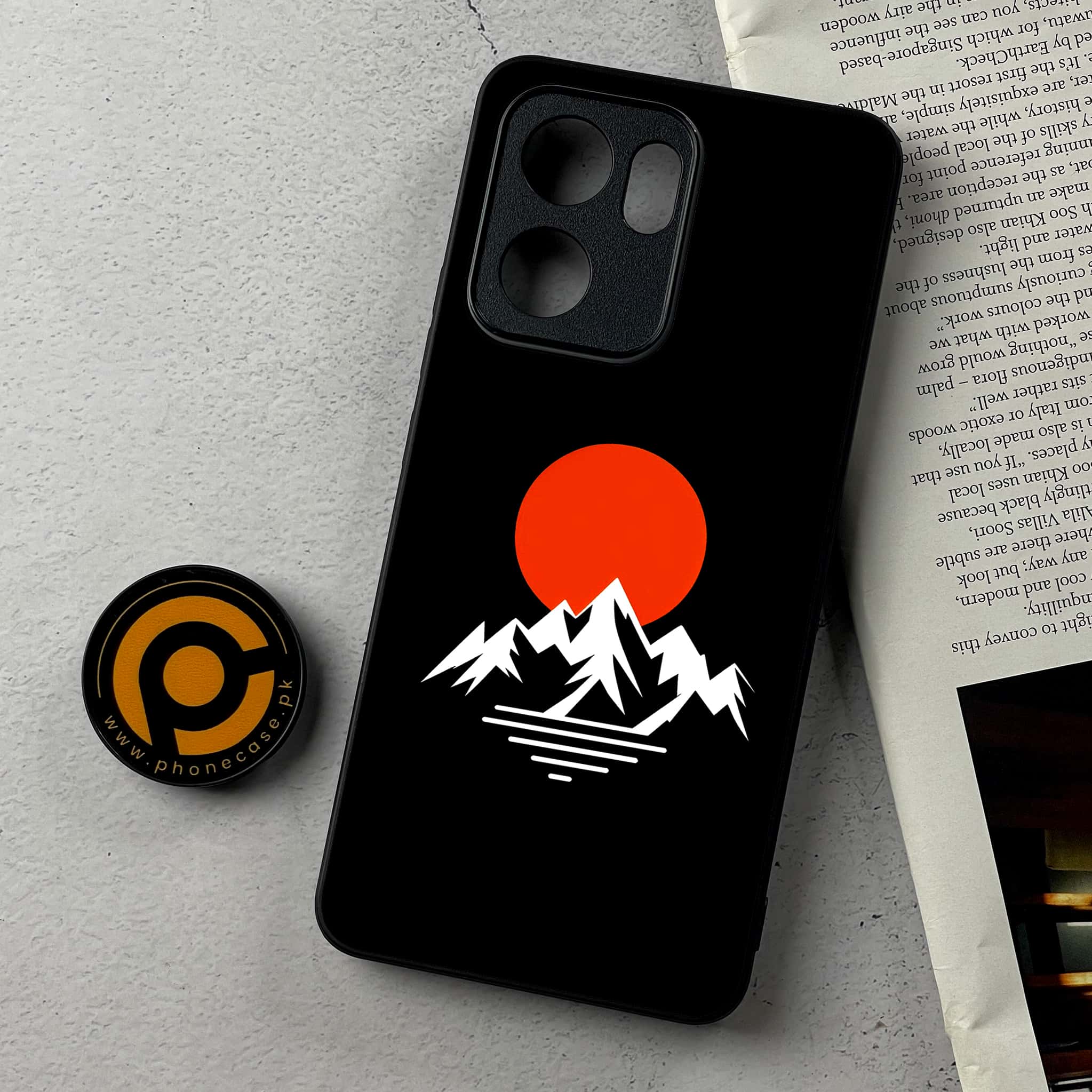 Oppo Reno 14F - Minimalistic Design Series - Premium Metal Printed Soft Bumper Shockproof Case