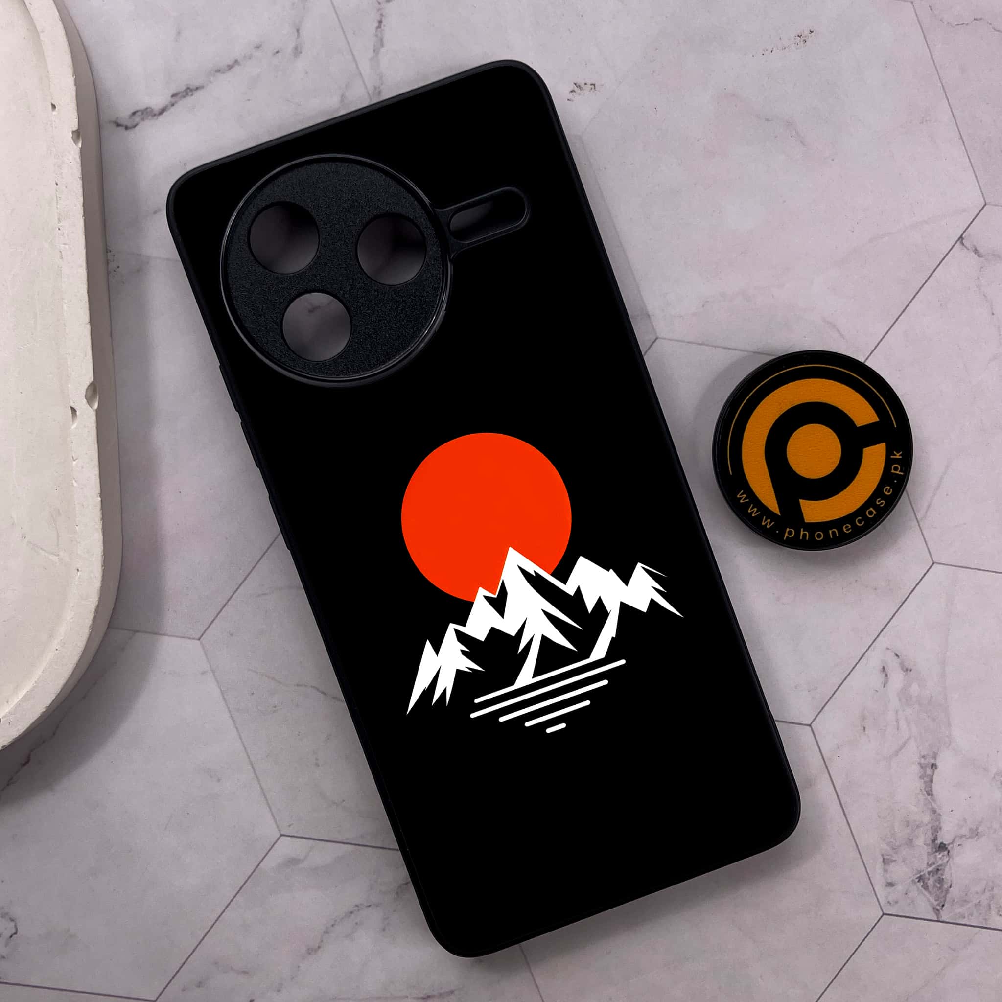 Xiaomi Poco F7 Pro 5G - Minimalistic Design Series - Premium Metal Printed soft Bumper shock Proof Case