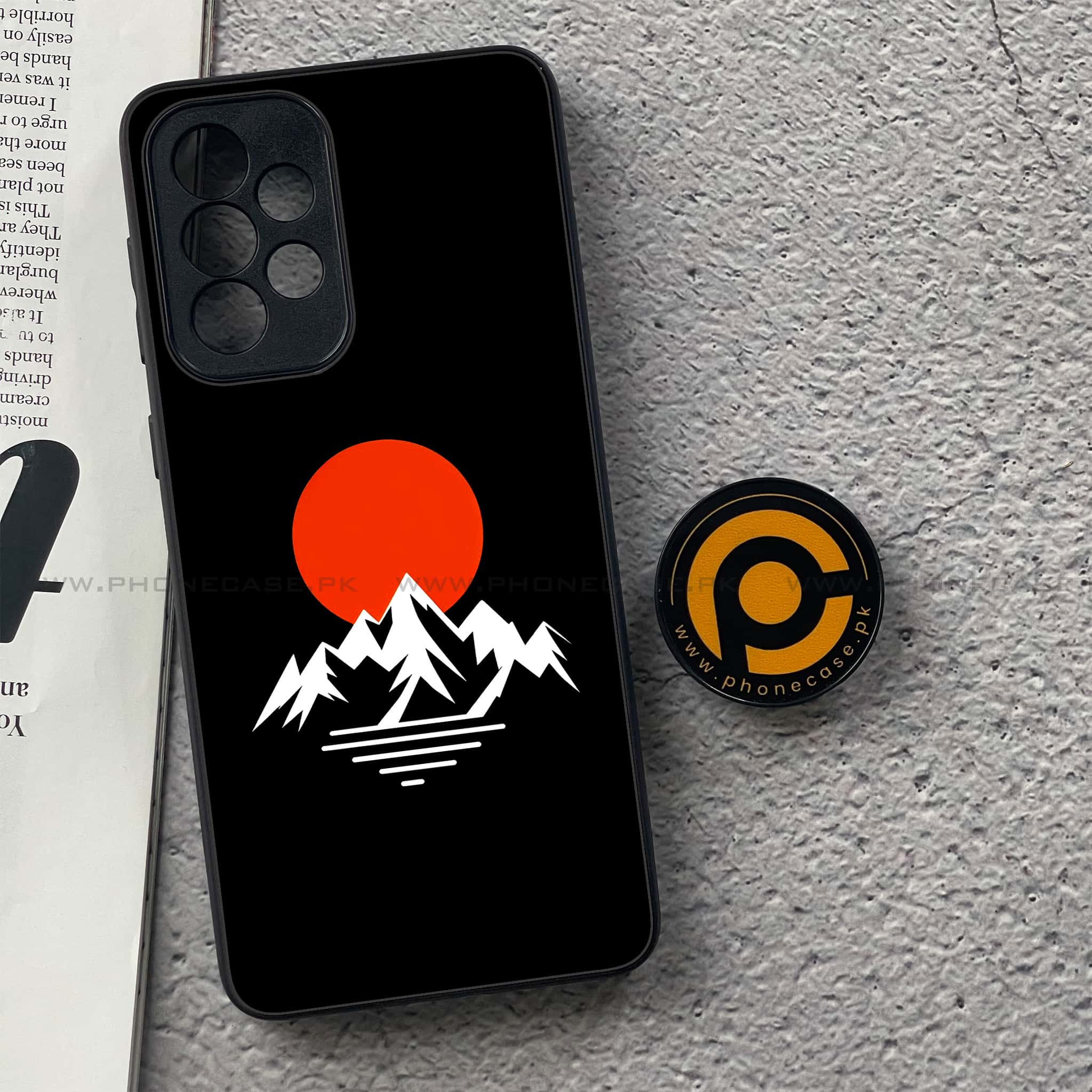 Samsung Galaxy A33- Minimalistic Design Series - Premium Printed Glass soft Bumper shock Proof Case