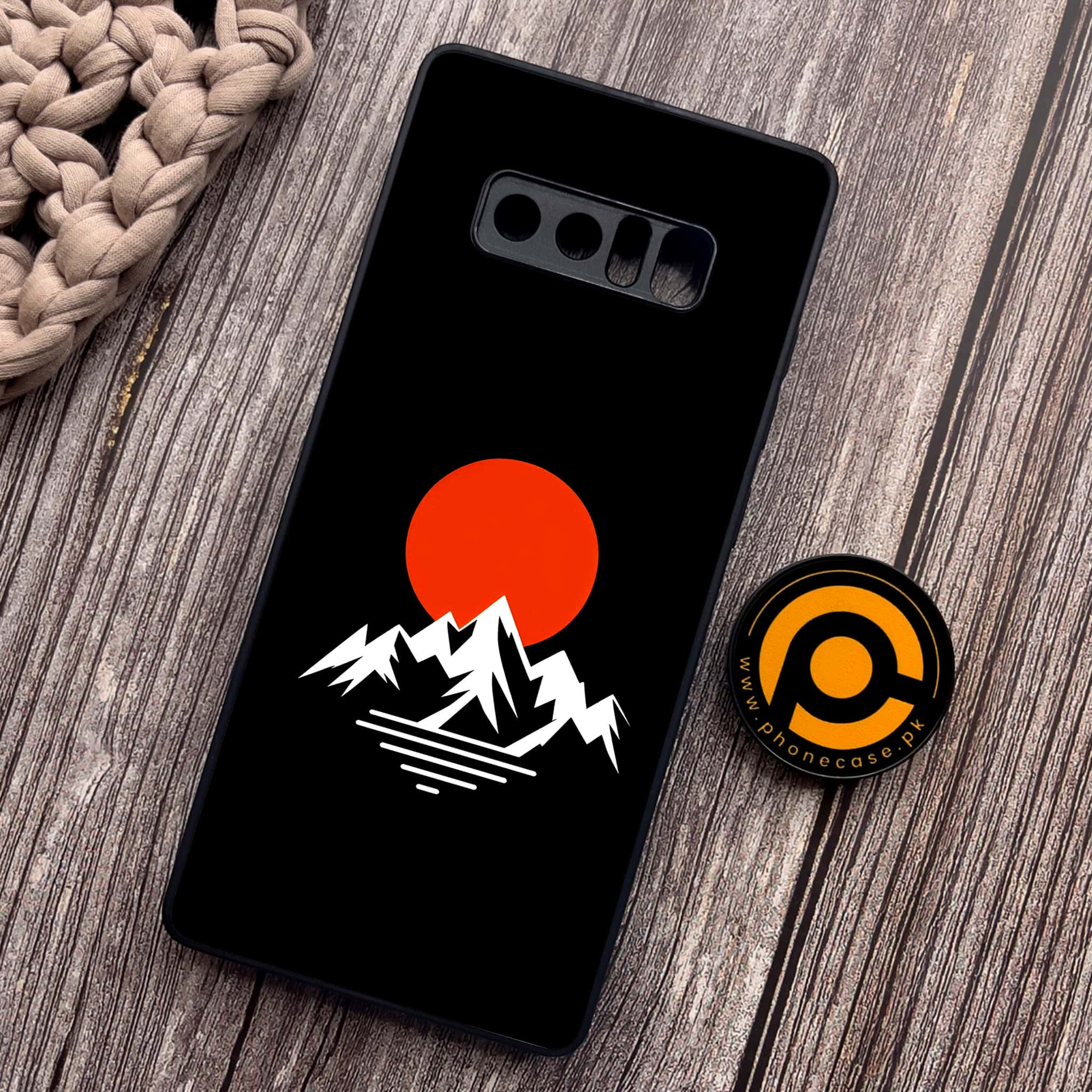 Samsung Galaxy Note 8 - Minimalistic Design Series - Premium Metal Printed soft Bumper shock Proof Case