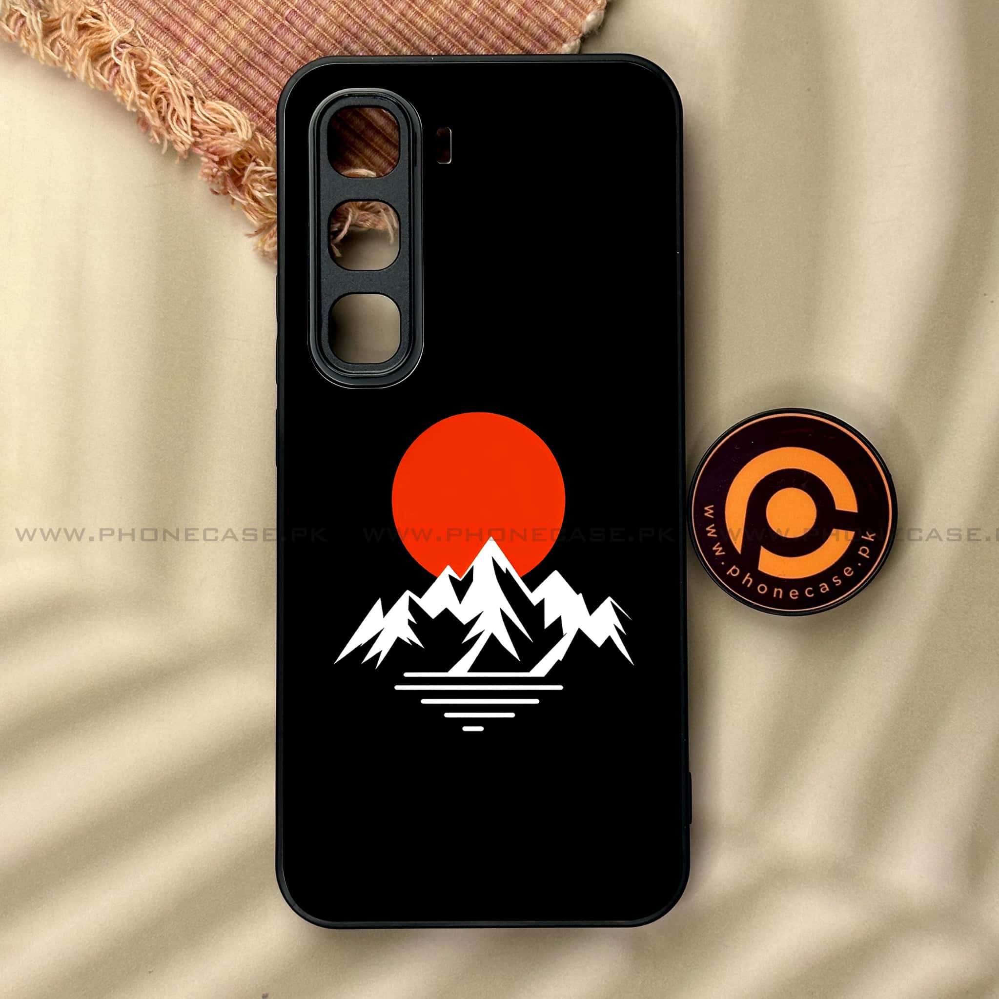 Infinix Hot 60 Pro - Minimalistic Design Series - Premium Metal Printed soft Bumper shock Proof Case