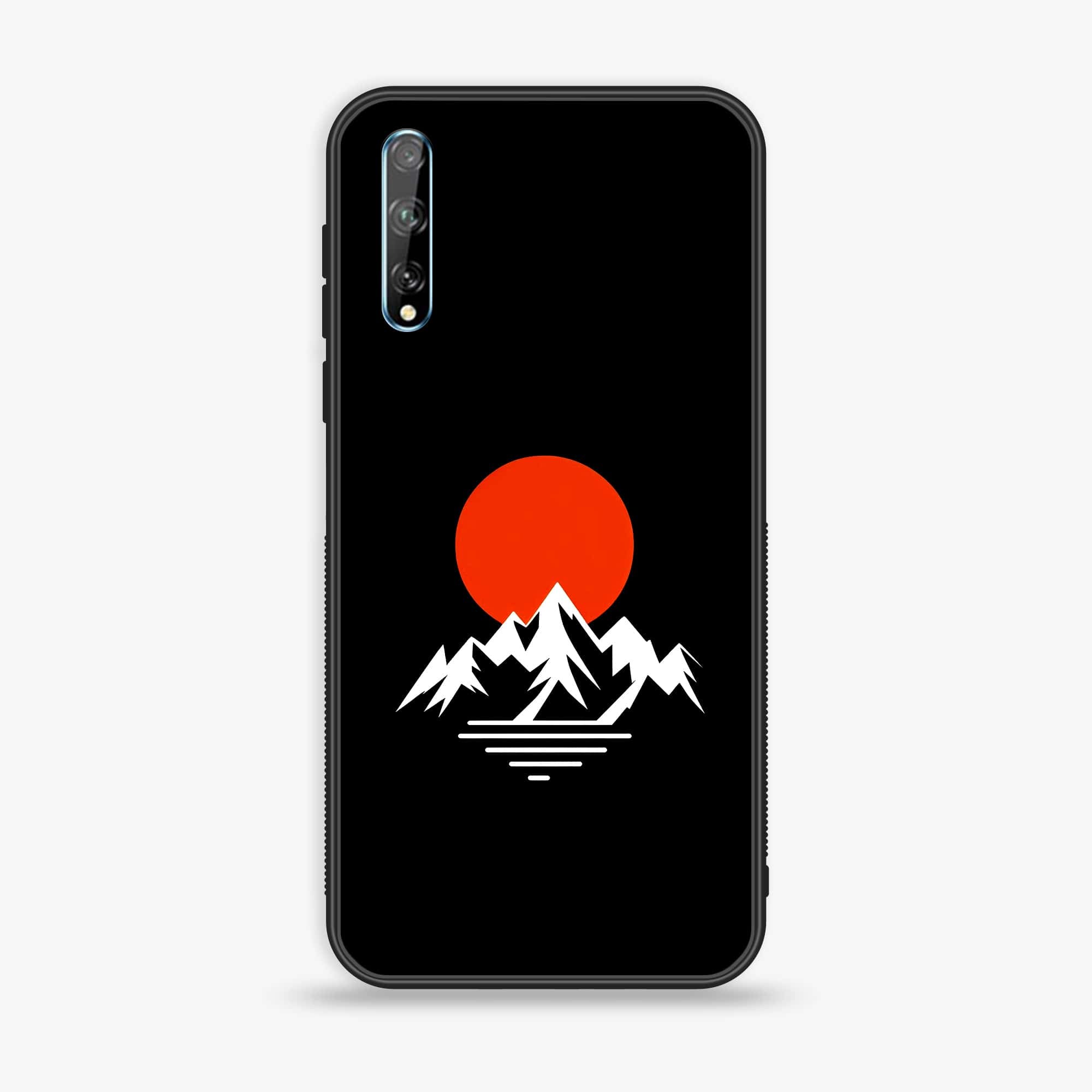 Huawei Y8p -  Minimalistic Design Series - Premium Printed Glass soft Bumper shock Proof Case