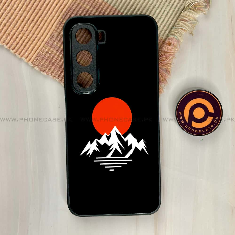 Infinix Hot 60i - Minimalistic Design Series - Premium Metal Printed soft Bumper shock Proof Case