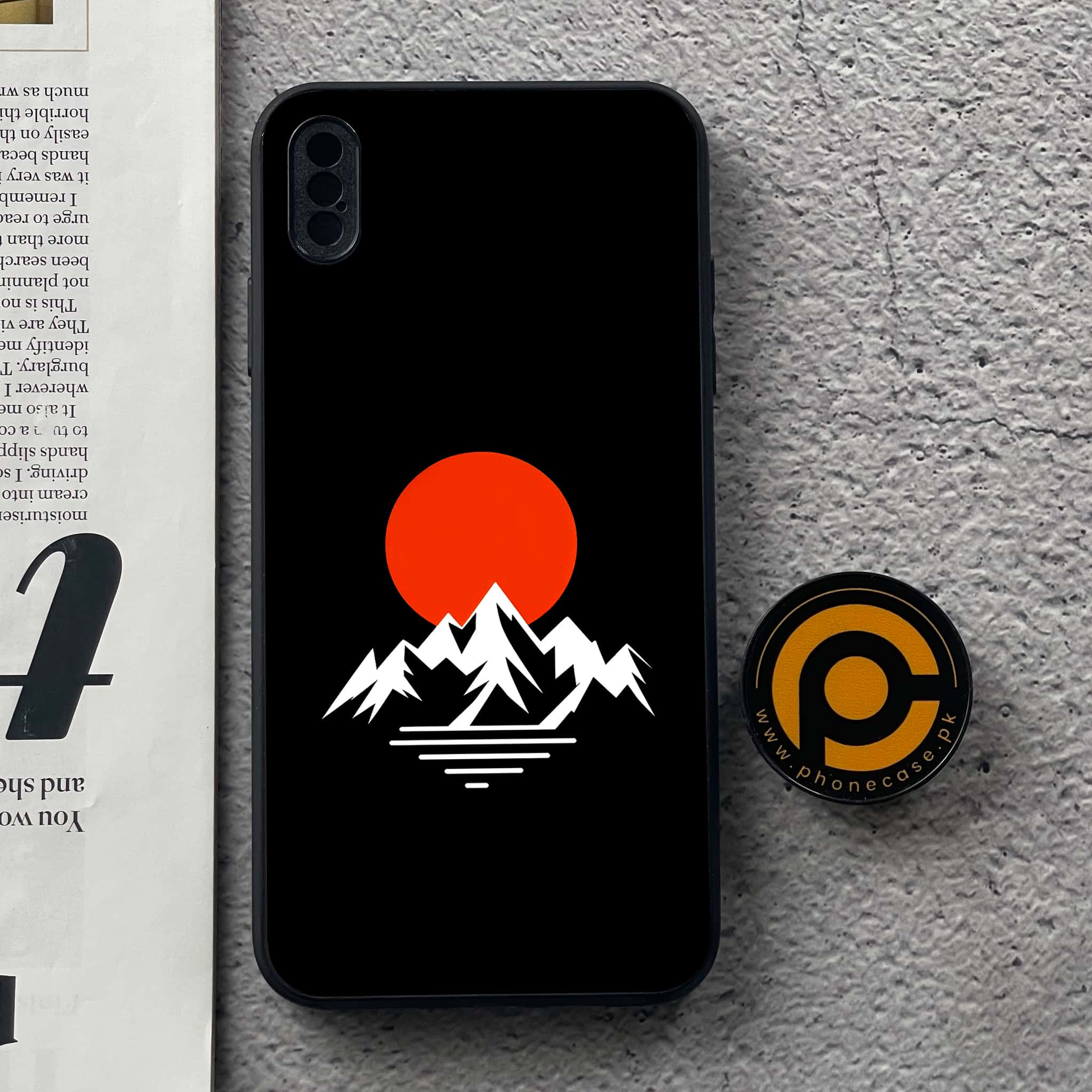 iPhone Xs Max - Minimalistic Design Series - Premium Metal  Printed soft Bumper shock Proof Case