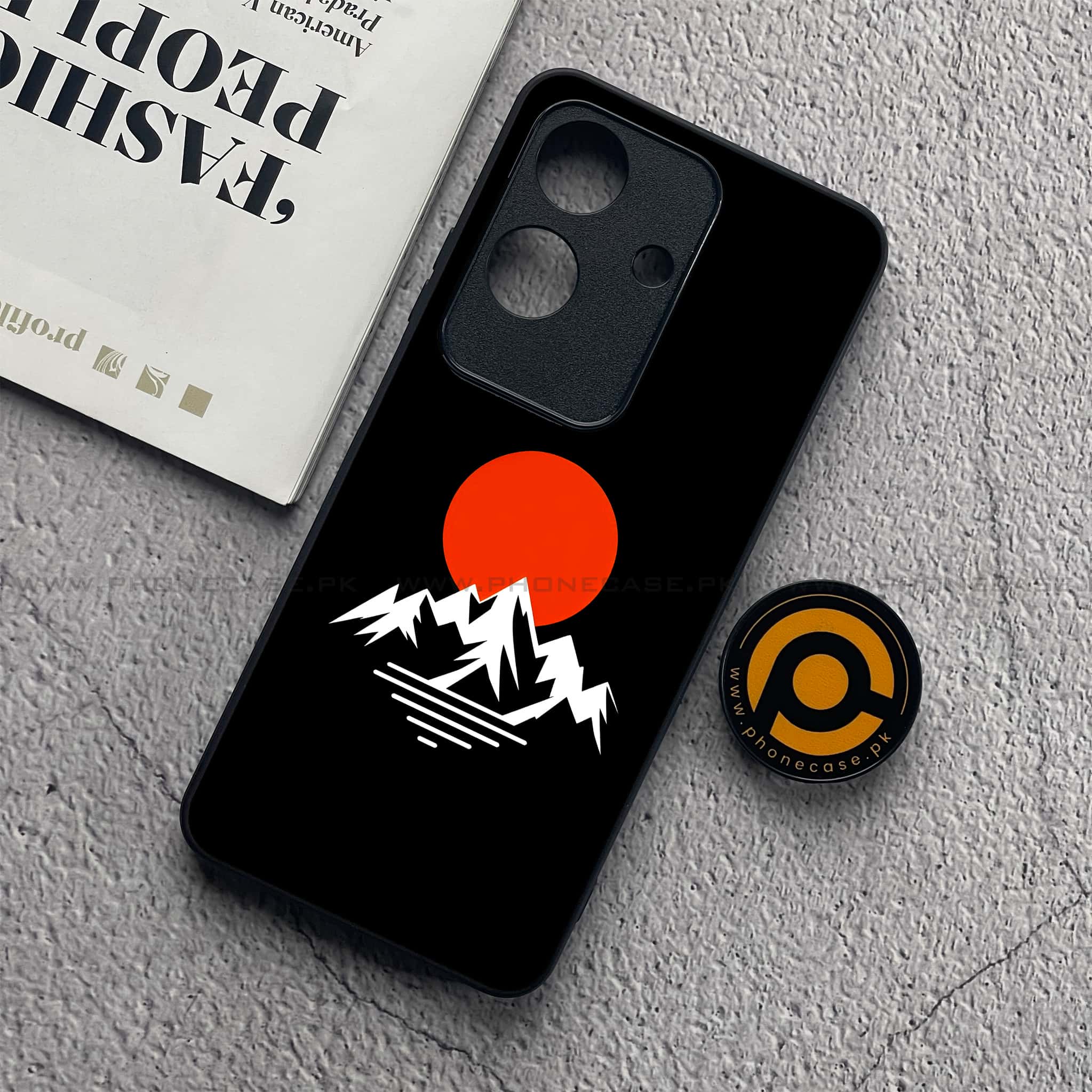 Realme Note 60x - Minimalistic Design Series - Premium Metal  Printed soft Bumper shock Proof Case