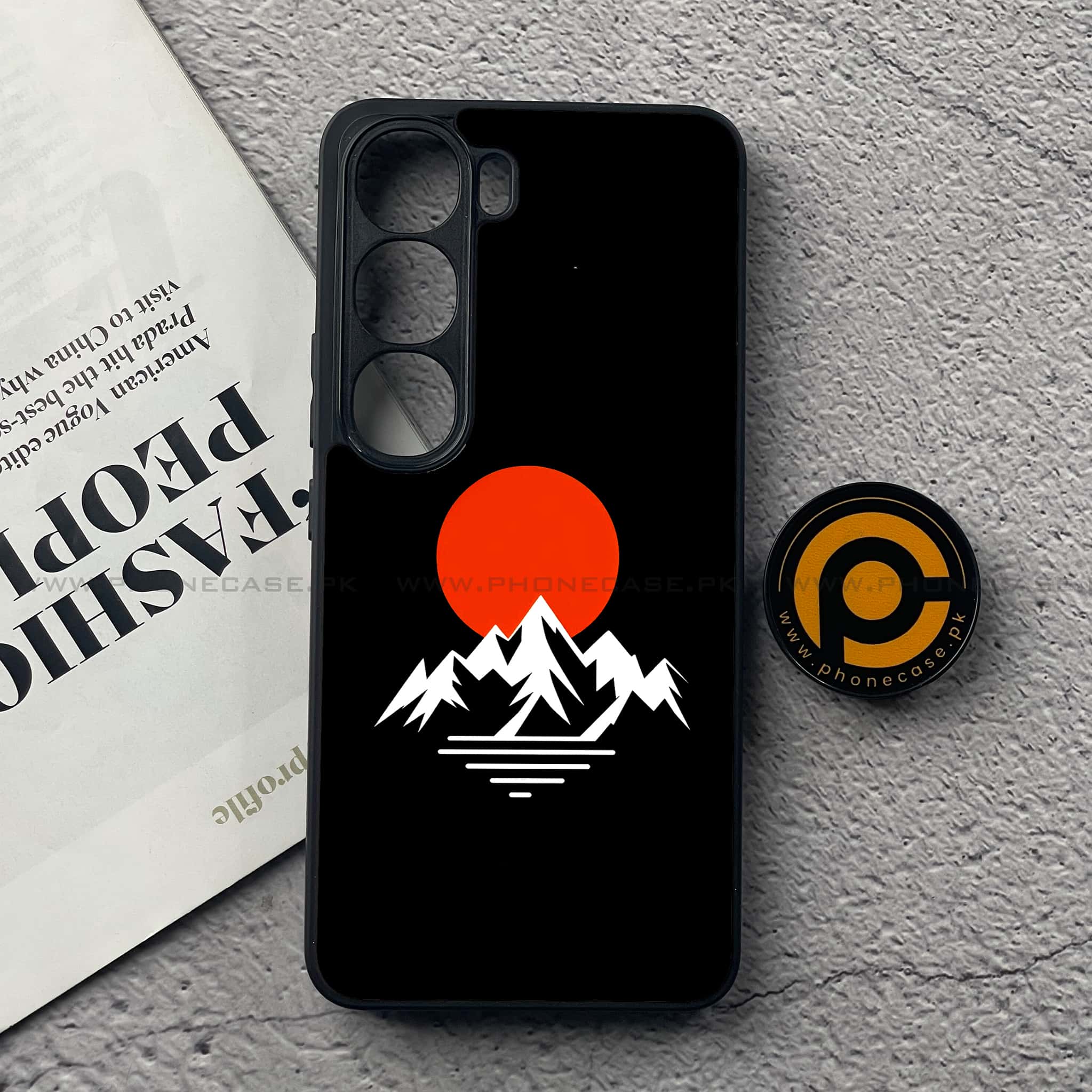 Vivo V40 Lite (IDN) - Minimalistic Design Series - Premium Metal Printed soft Bumper Shock Proof Case