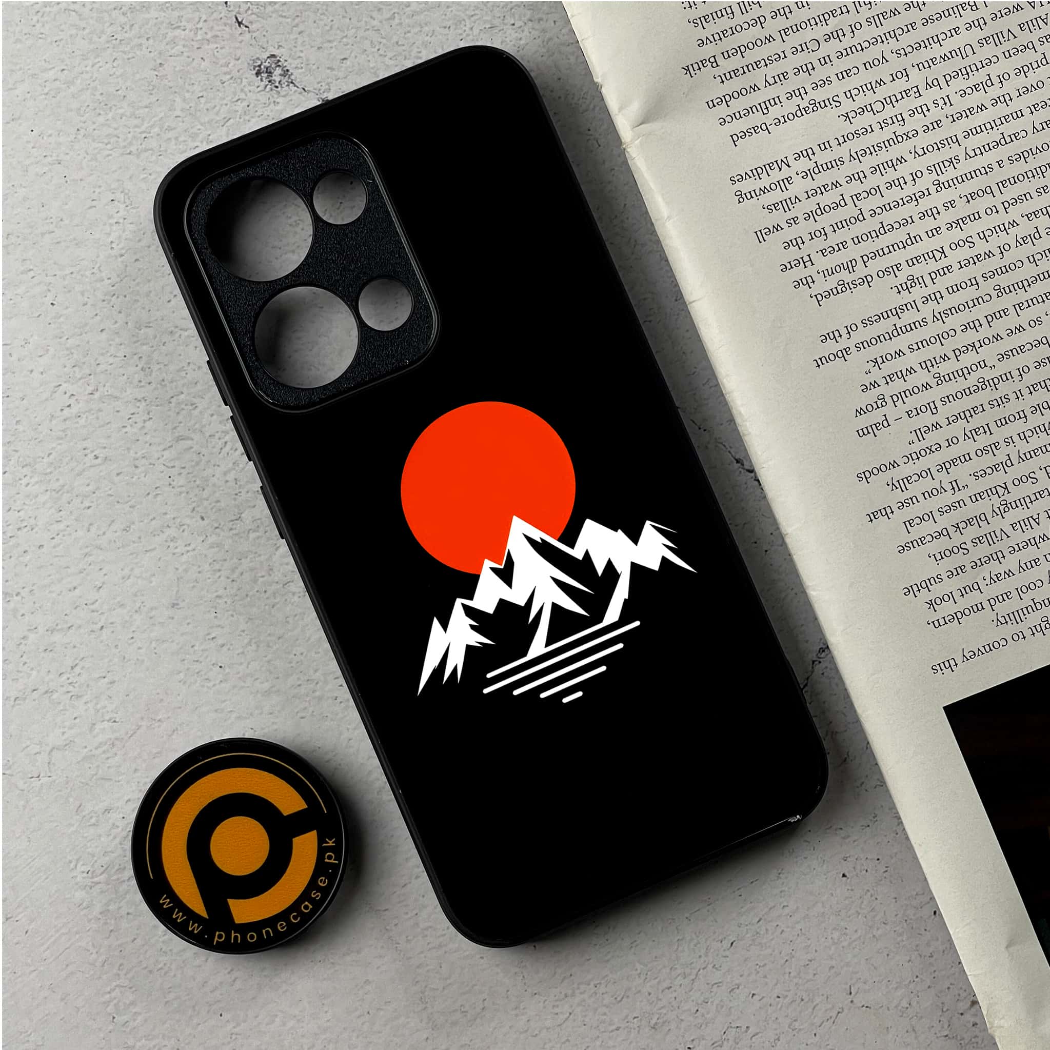 Oppo Reno 13 - Minimalistic Design Series - Premium Metal Printed Soft Bumper Shockproof Case