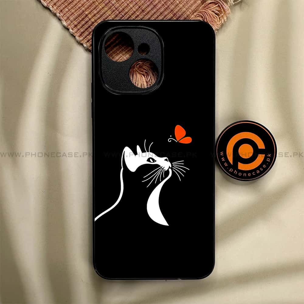Tecno Spark 40C - Minimalistic Design Series - Premium Metal Printed soft Bumper shock Proof Case