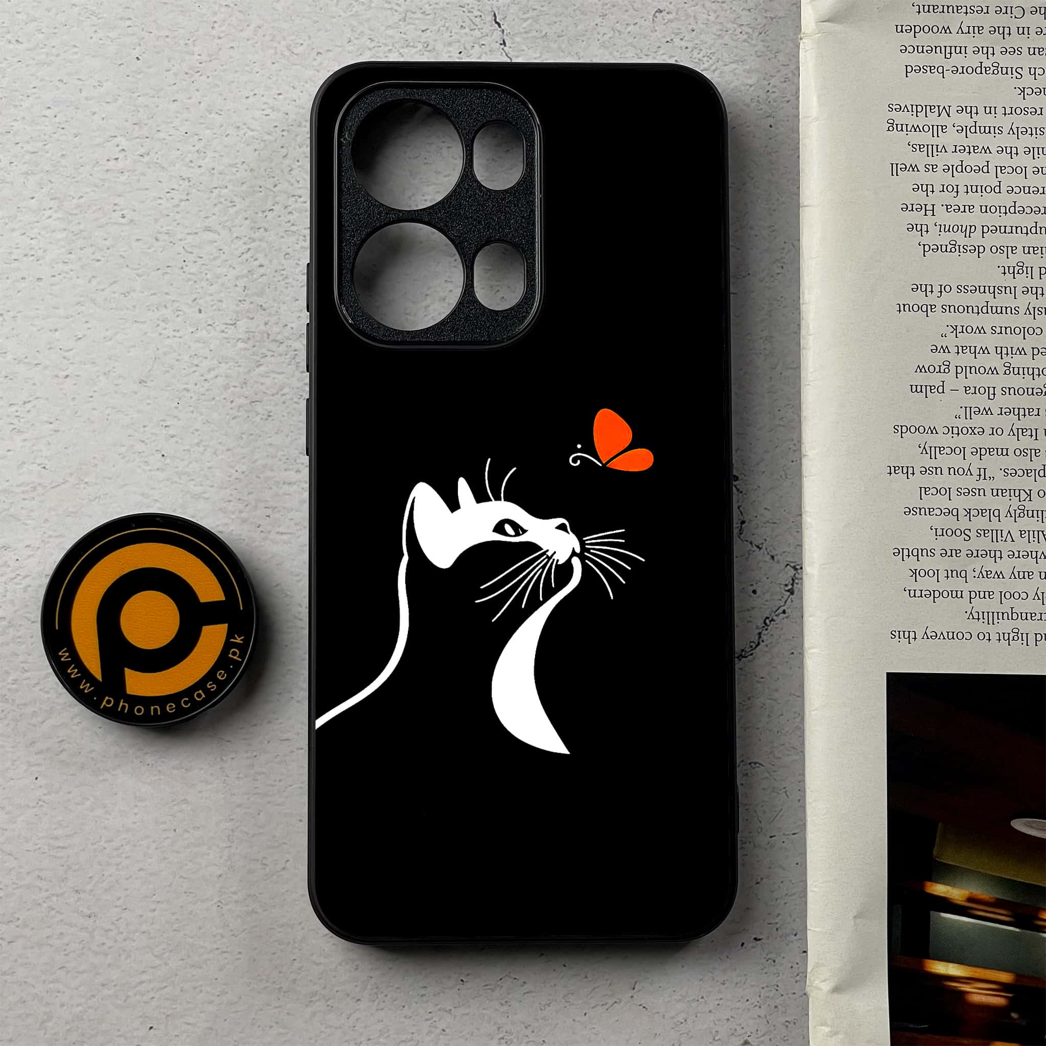 Oppo Reno 13 Pro - Minimalistic Design Series - Premium Metal Printed Soft Bumper Shockproof Case