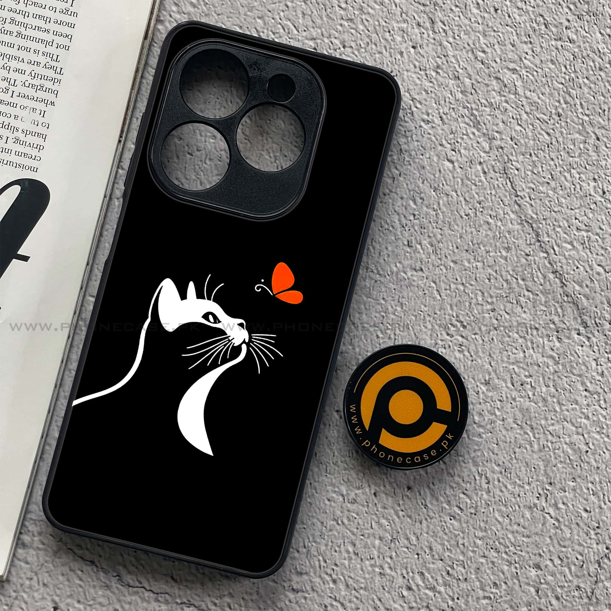 Realme C61 - Minimalistic Design Series - Premium Metal Printed soft Bumper shock Proof Case