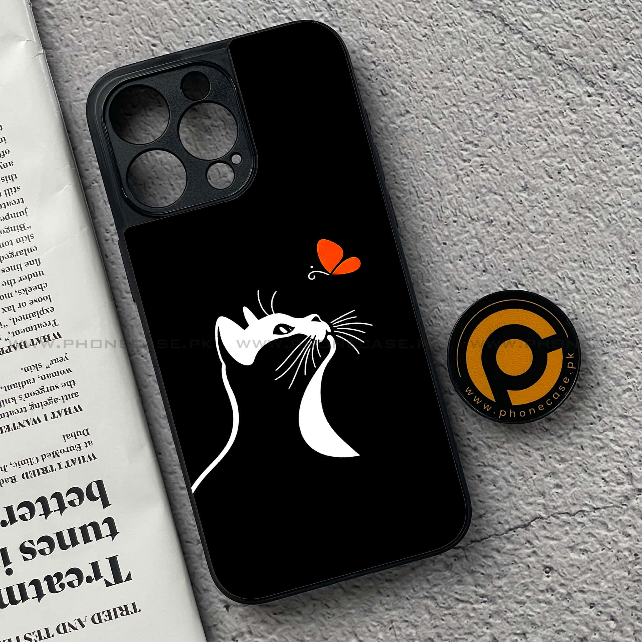 iPhone 15 Pro - Minimalistic Design Series - Premium Metal Printed soft Bumper shock Proof Case