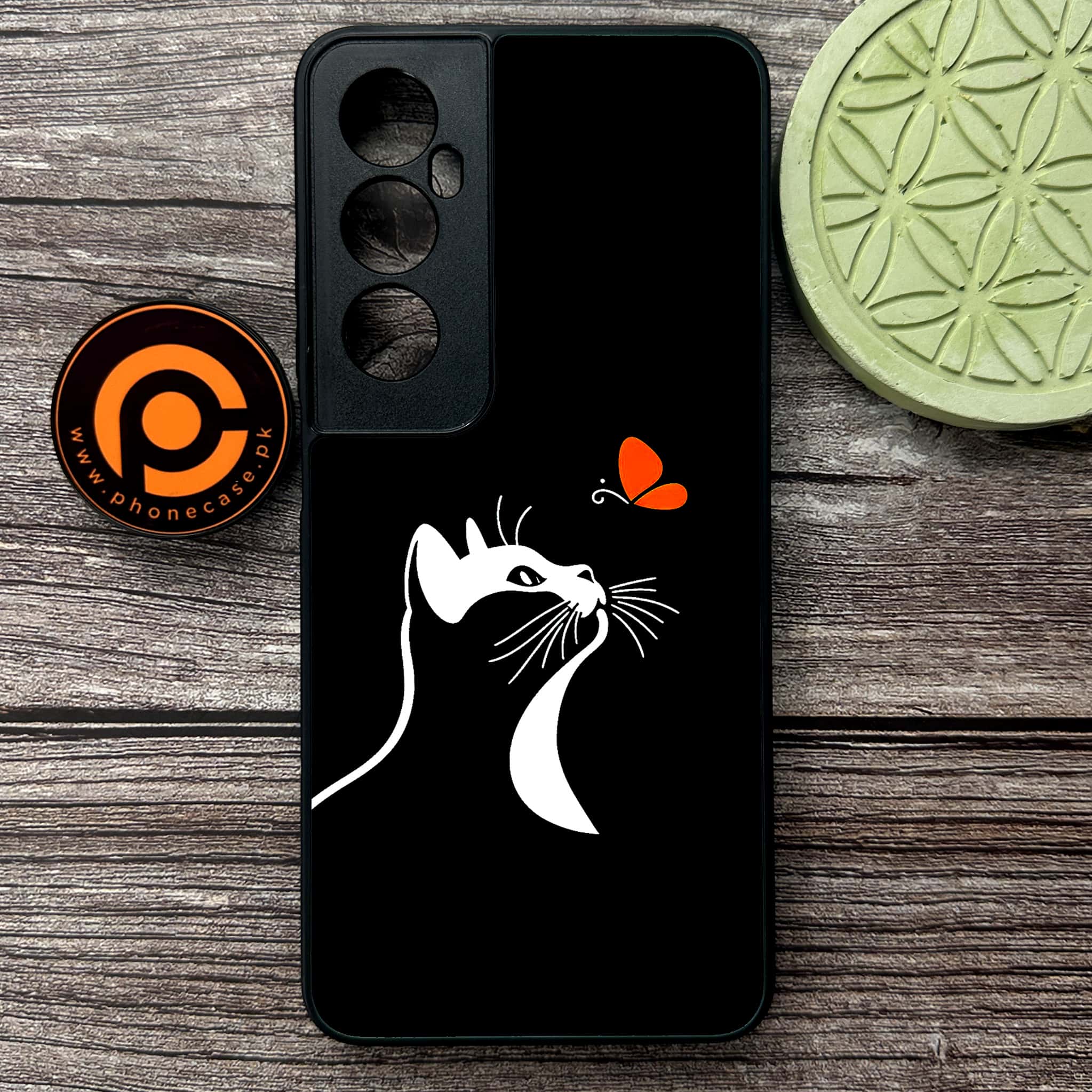 Realme C65  - Minimalistic Design Series - Premium Metal Printed soft Bumper shock Proof Case
