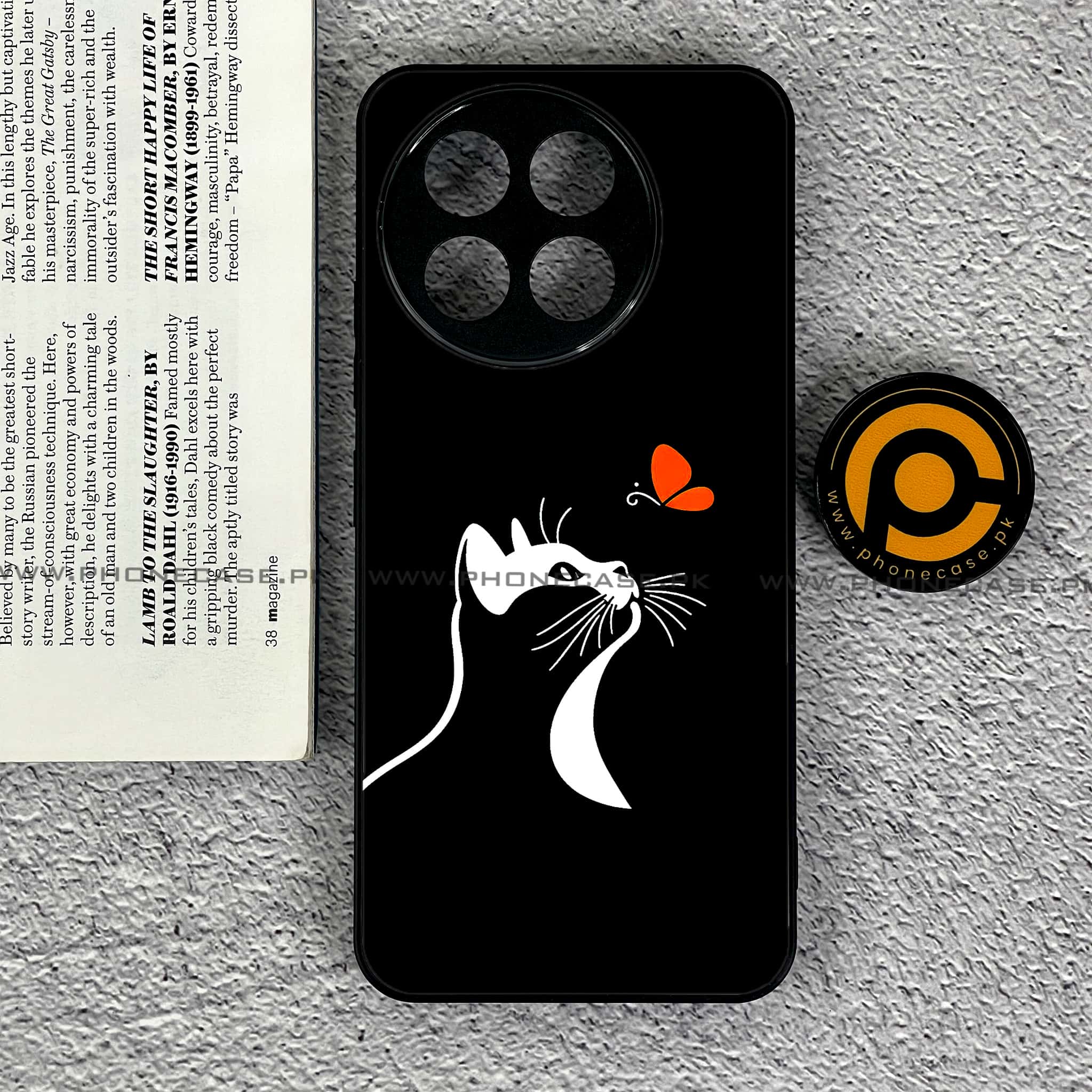OnePlus 13R - Minimalistic Design Series - Premium Printed Glass soft Bumper shock Proof Case