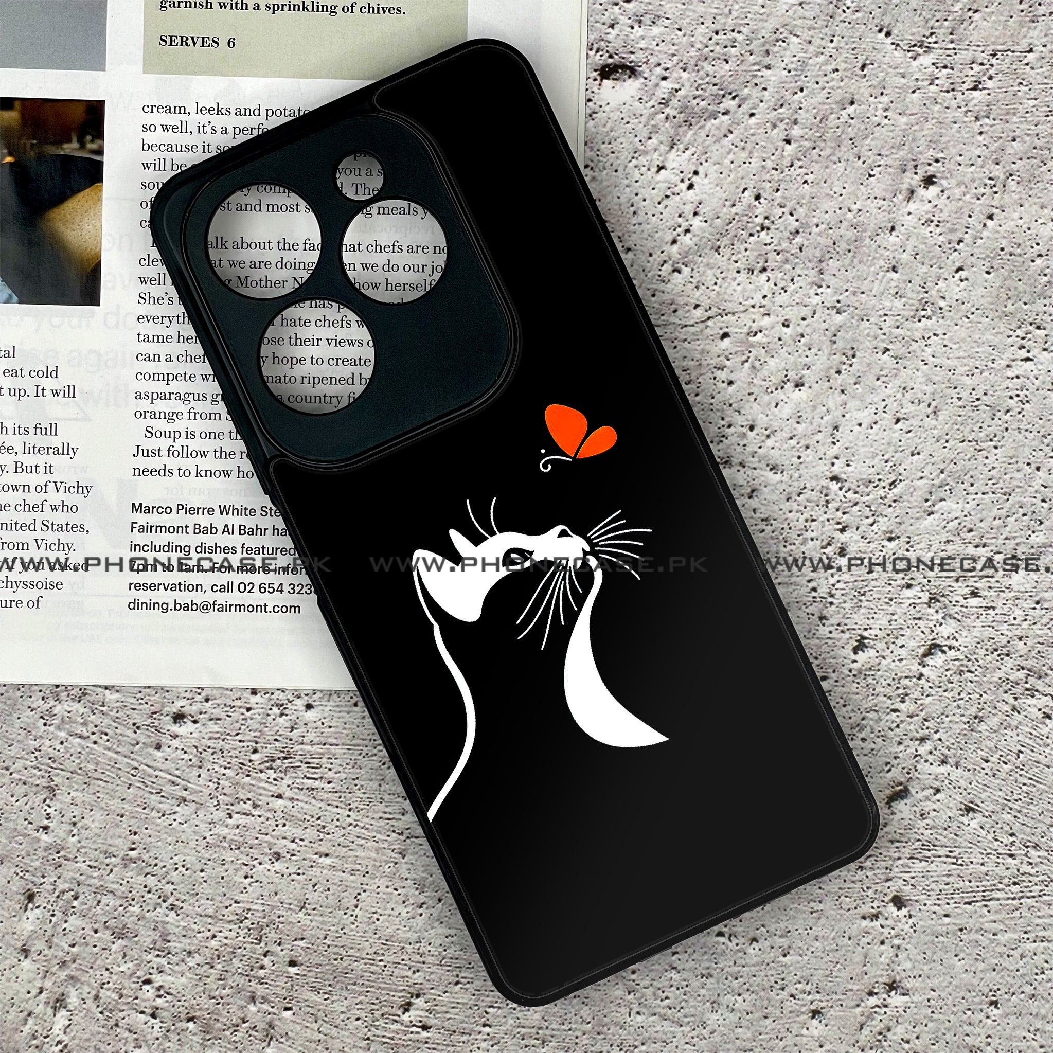 Tecno Spark 20 Pro - Minimalistic Design - Premium Printed Glass soft Bumper shock Proof Case