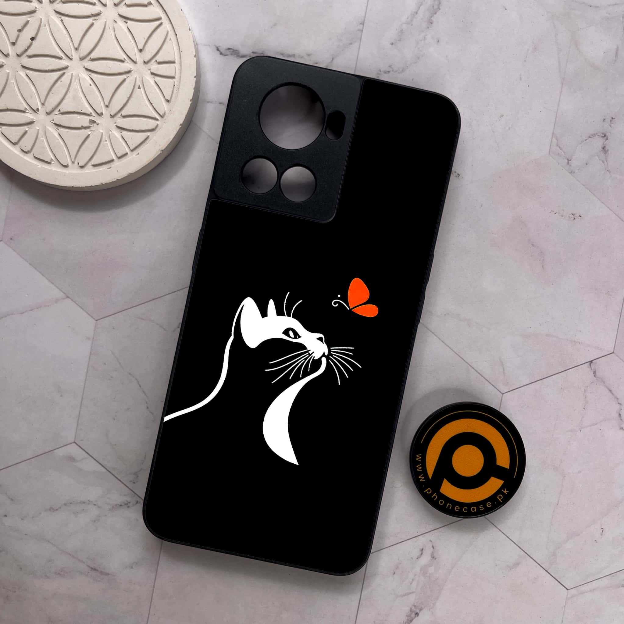OnePlus 10R - Minimalistic Design - Premium Metal Printed soft Bumper shock Proof Case