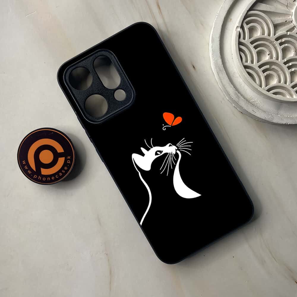 Oppo Reno 14 5G - Minimalistic Design Series - Premium Metal Printed soft Bumper shock Proof Case