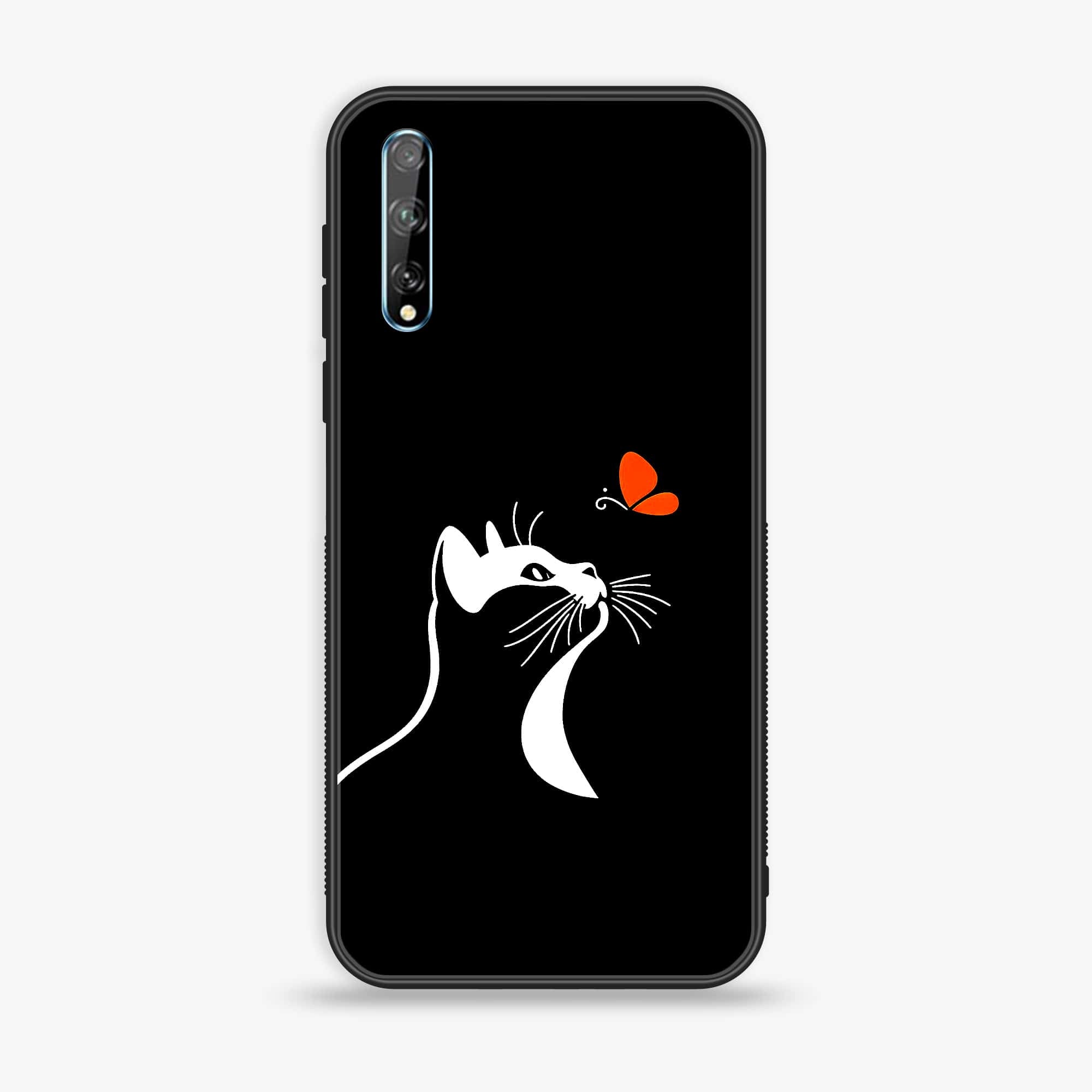 Huawei Y8p -  Minimalistic Design Series - Premium Printed Glass soft Bumper shock Proof Case
