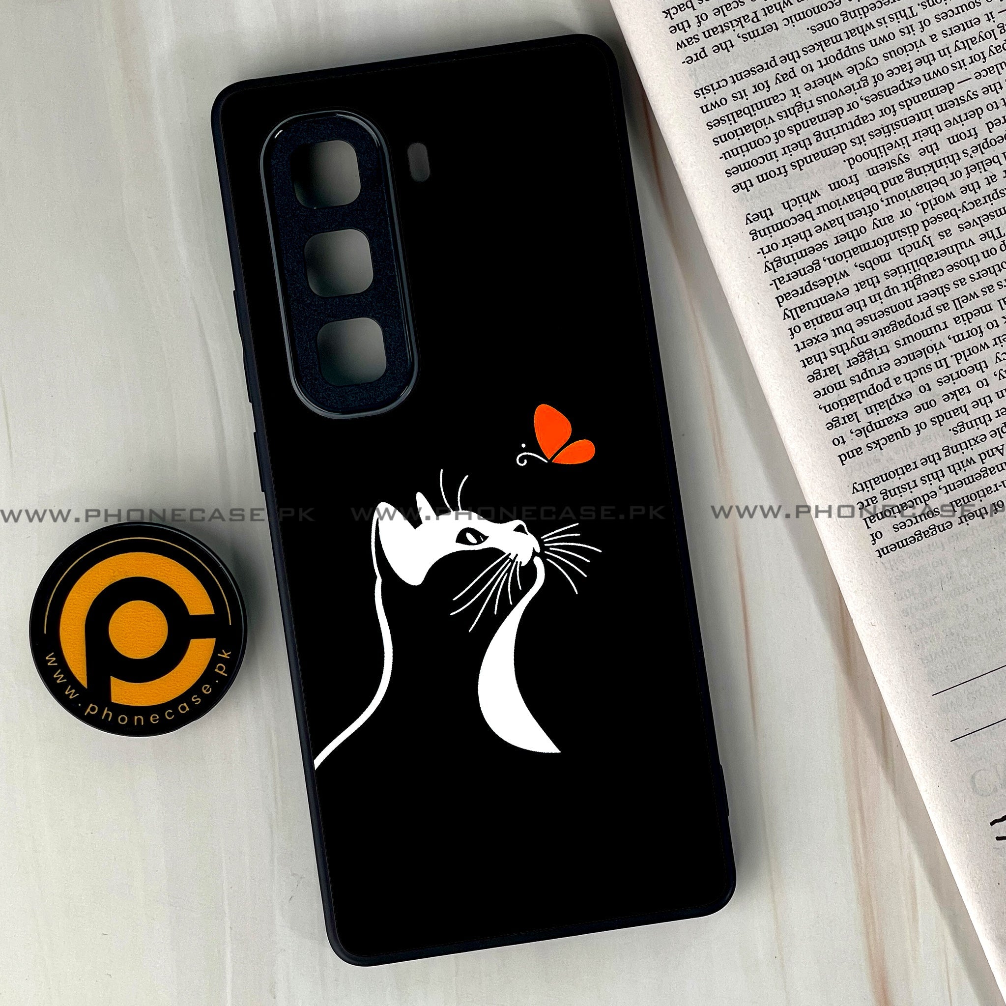 Infinix Hot 60 Pro Plus - Minimalistic Design Series - Premium Metal Printed soft Bumper shock Proof Case