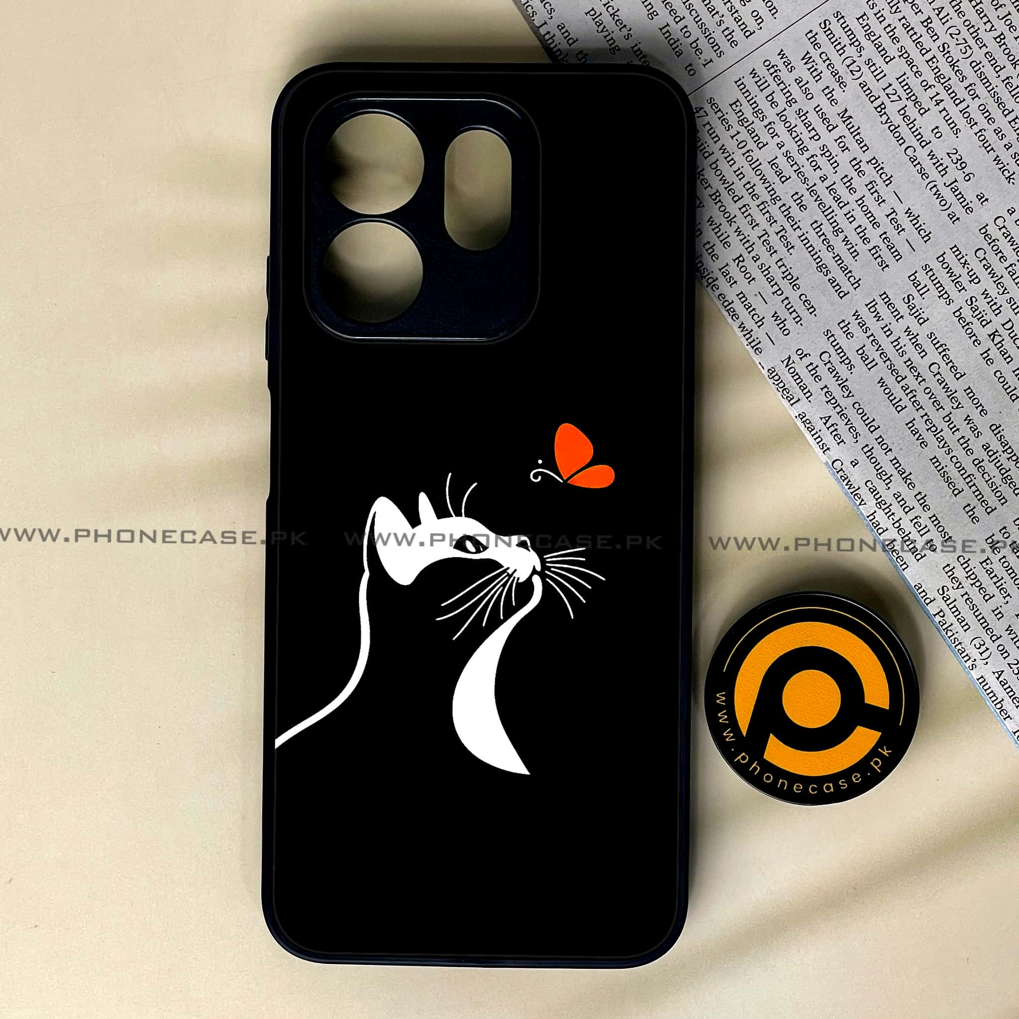Infinix Smart 9 HD - Minimalistic Design - Premium Metal Printed soft Bumper shock Proof Case