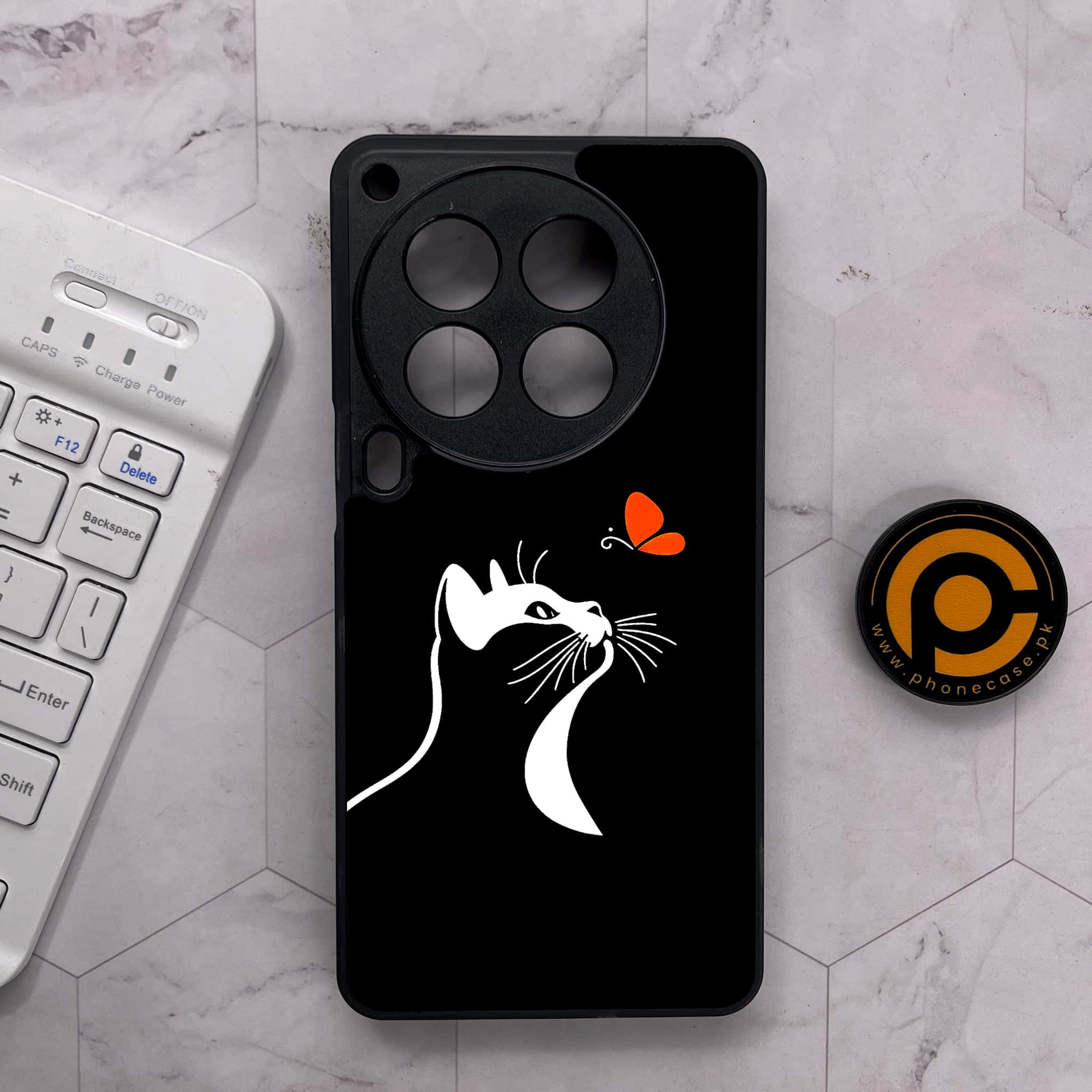 Tecno Camon 30 Premier - Minimalistic Design Series - Premium Metal Printed soft Bumper shock Proof Case