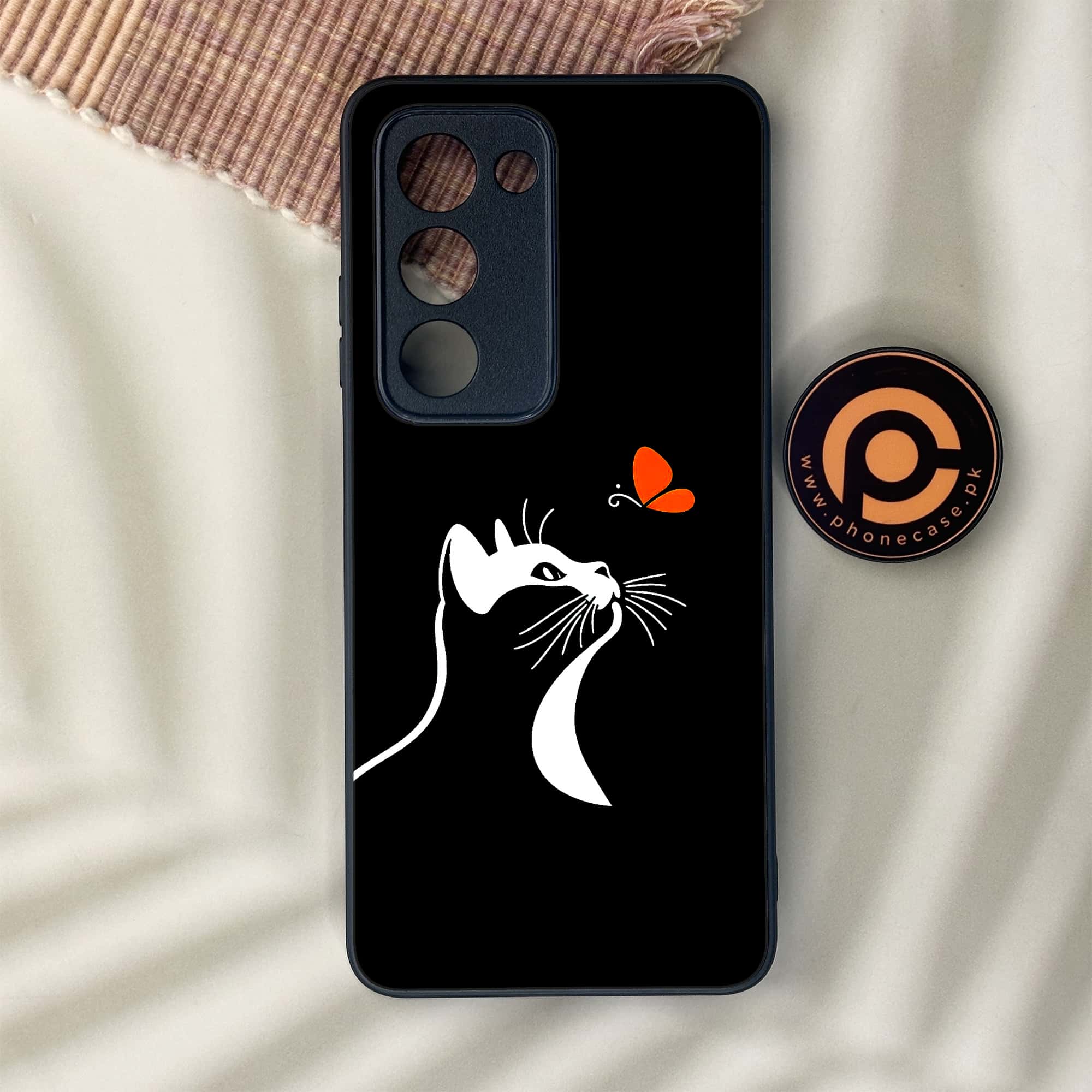 Oppo A5 2025 - Minimalistic Design Series - Premium Metal Printed soft Bumper shock Proof Case