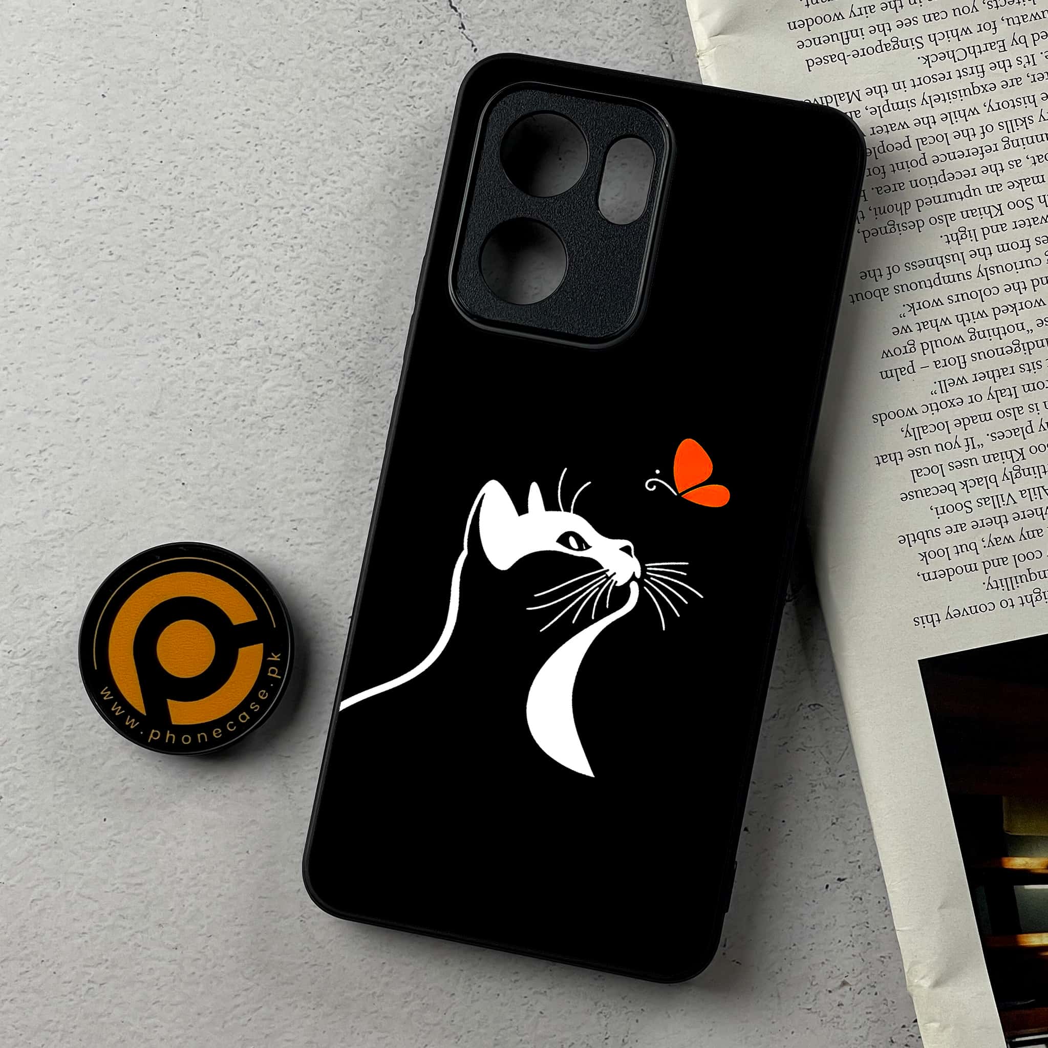 Oppo Reno 14F - Minimalistic Design Series - Premium Metal Printed Soft Bumper Shockproof Case
