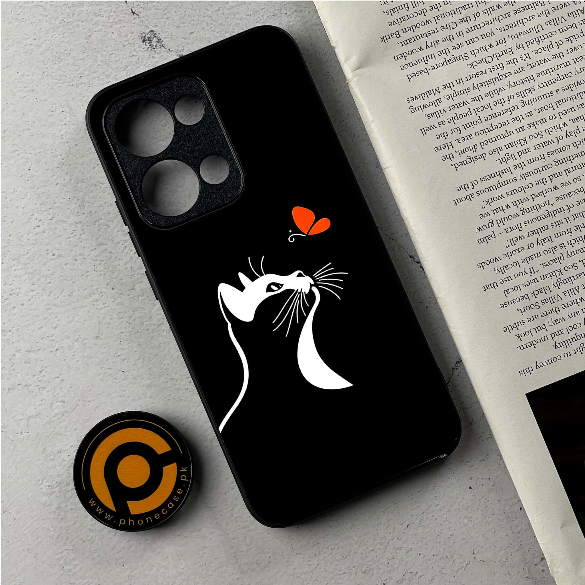 Oppo Reno 13 - Minimalistic Design Series - Premium Metal Printed Soft Bumper Shockproof Case