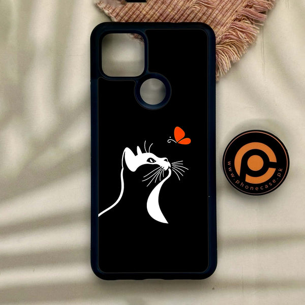 Google Pixel 4a 5G - Minimalistic Design 3 - Premium Metal Printed Soft Bumper Shock Proof Case