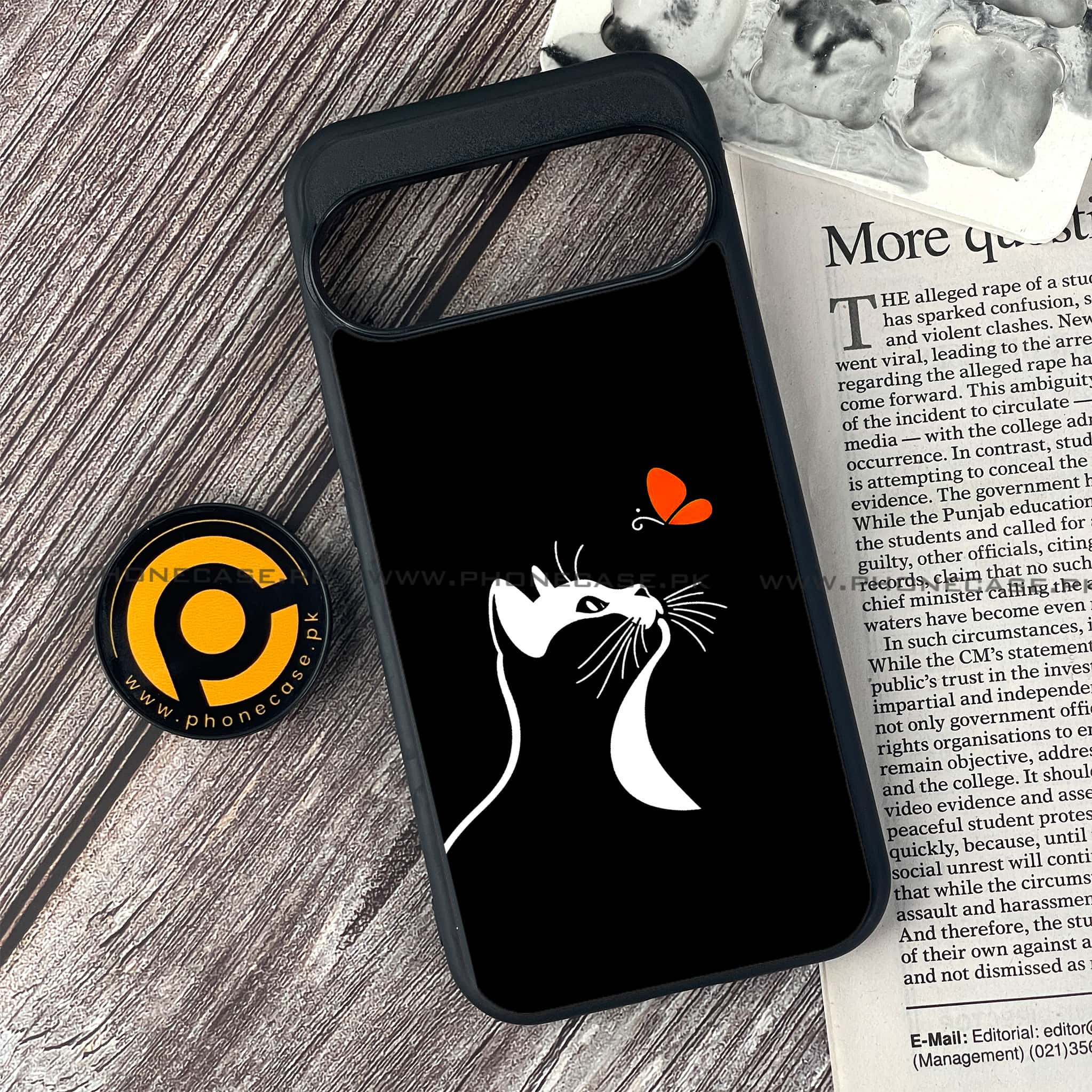 Google Pixel 9 Pro - Minimalistic Design Series - Premium Metal Printed soft Bumper Shock Proof Case