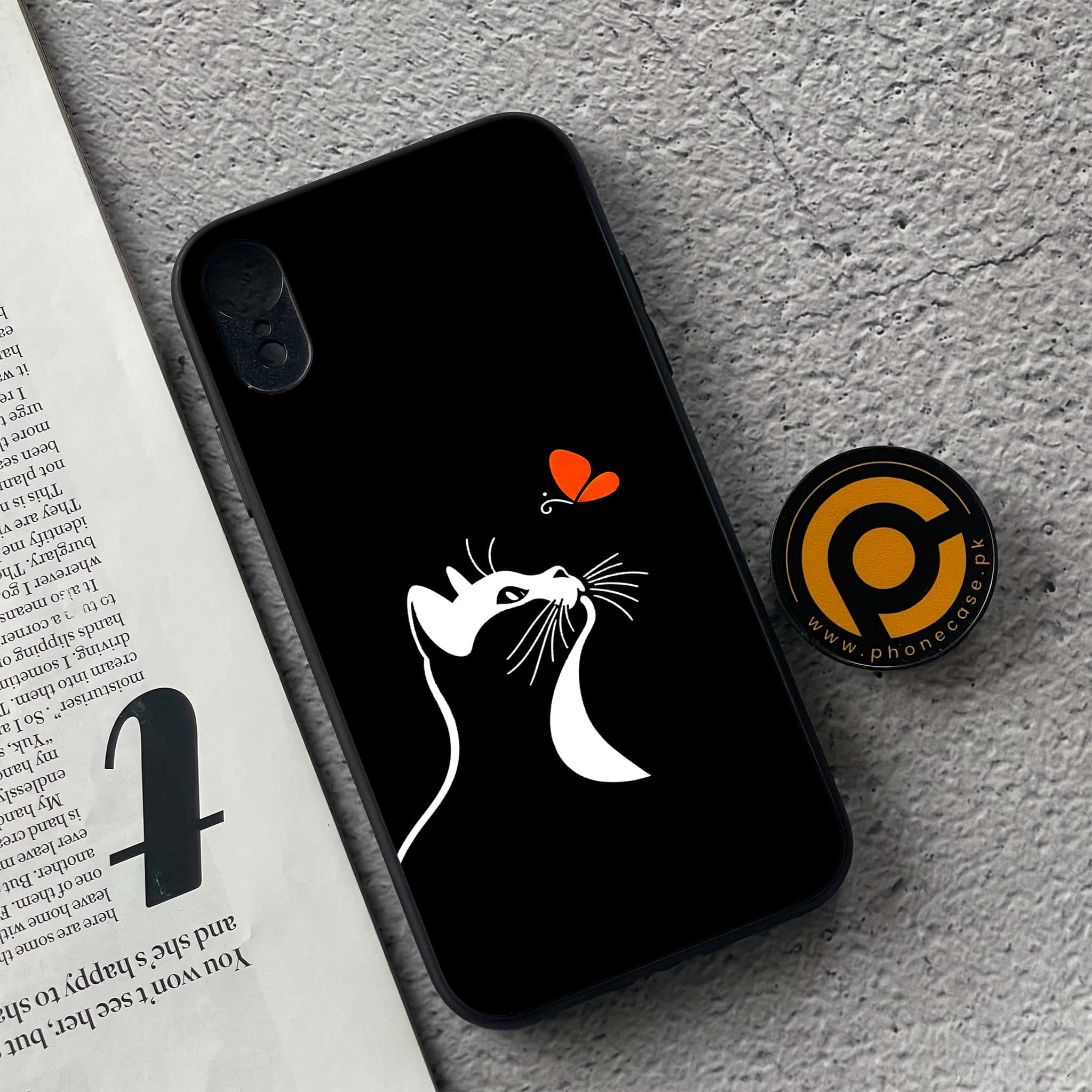 iPhone XR - Minimalistic Design Series - Premium Metal  Printed soft Bumper shock Proof Case