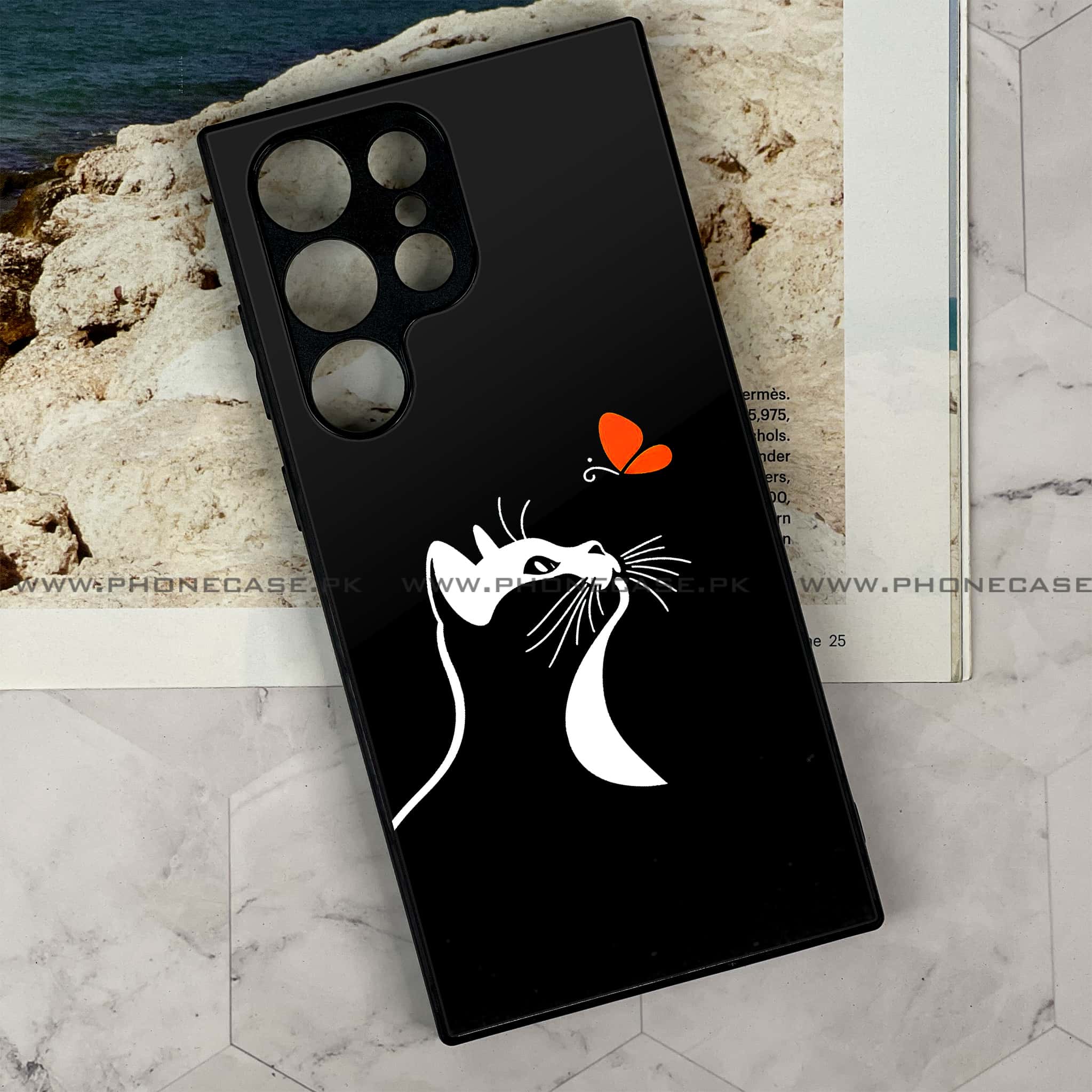 Samsung Galaxy S22 Ultra - Minimalistic Design Series - Premium Metal Printed soft Bumper shock Proof Case