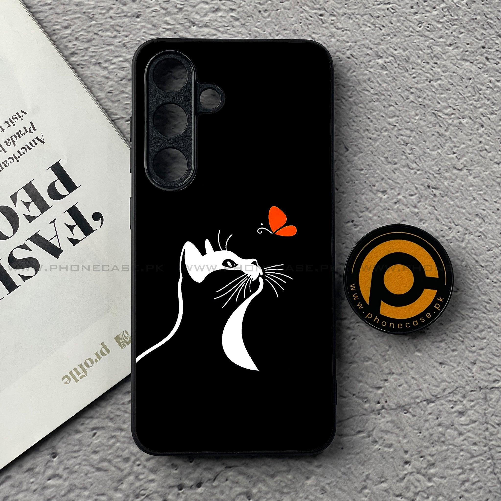 Samsung Galaxy S25 FE - Minimalistic Design Series - Premium Metal Printed soft Bumper shock Proof Case