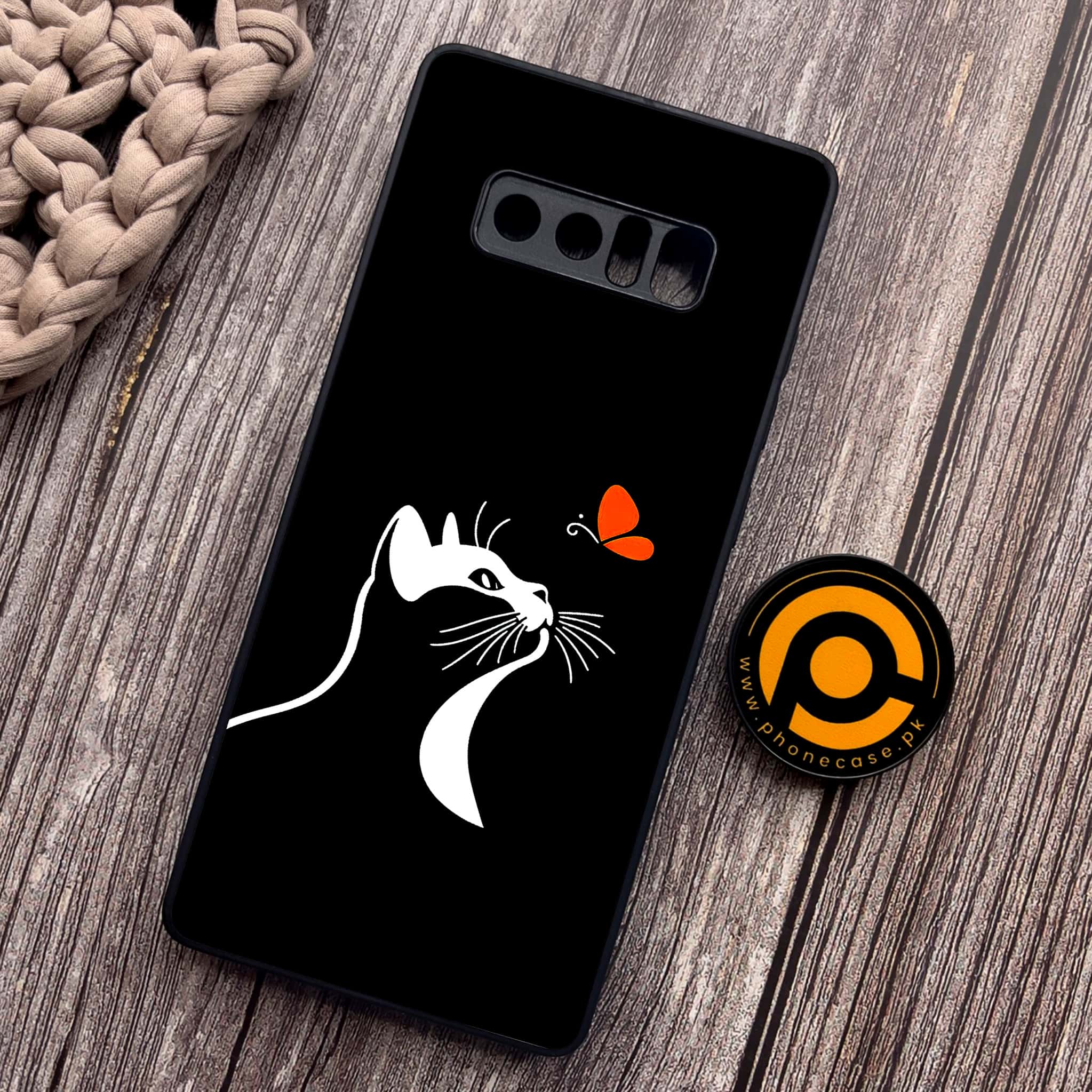 Samsung Galaxy Note 8 - Minimalistic Design Series - Premium Metal Printed soft Bumper shock Proof Case