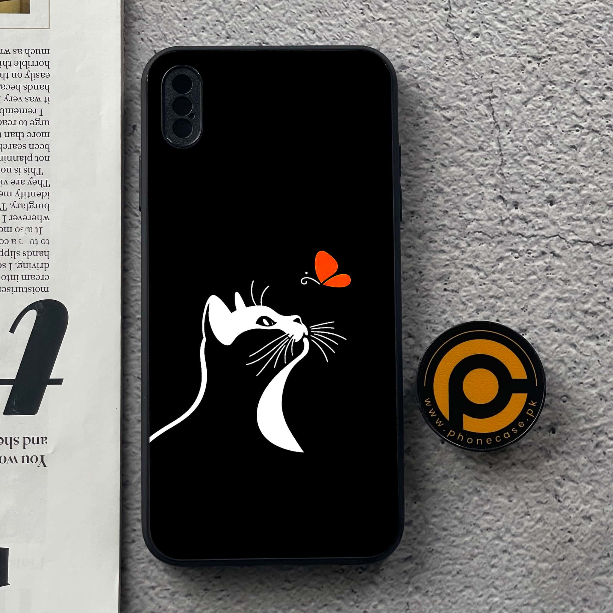 iPhone Xs Max - Minimalistic Design Series - Premium Metal  Printed soft Bumper shock Proof Case