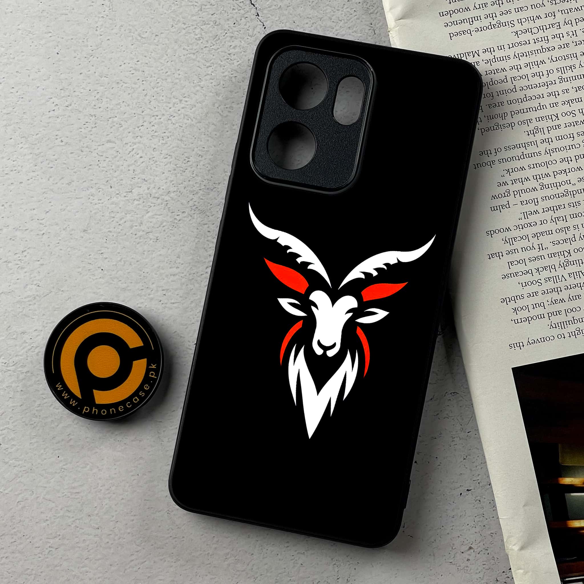 Oppo Reno 14F - Minimalistic Design Series - Premium Metal Printed Soft Bumper Shockproof Case