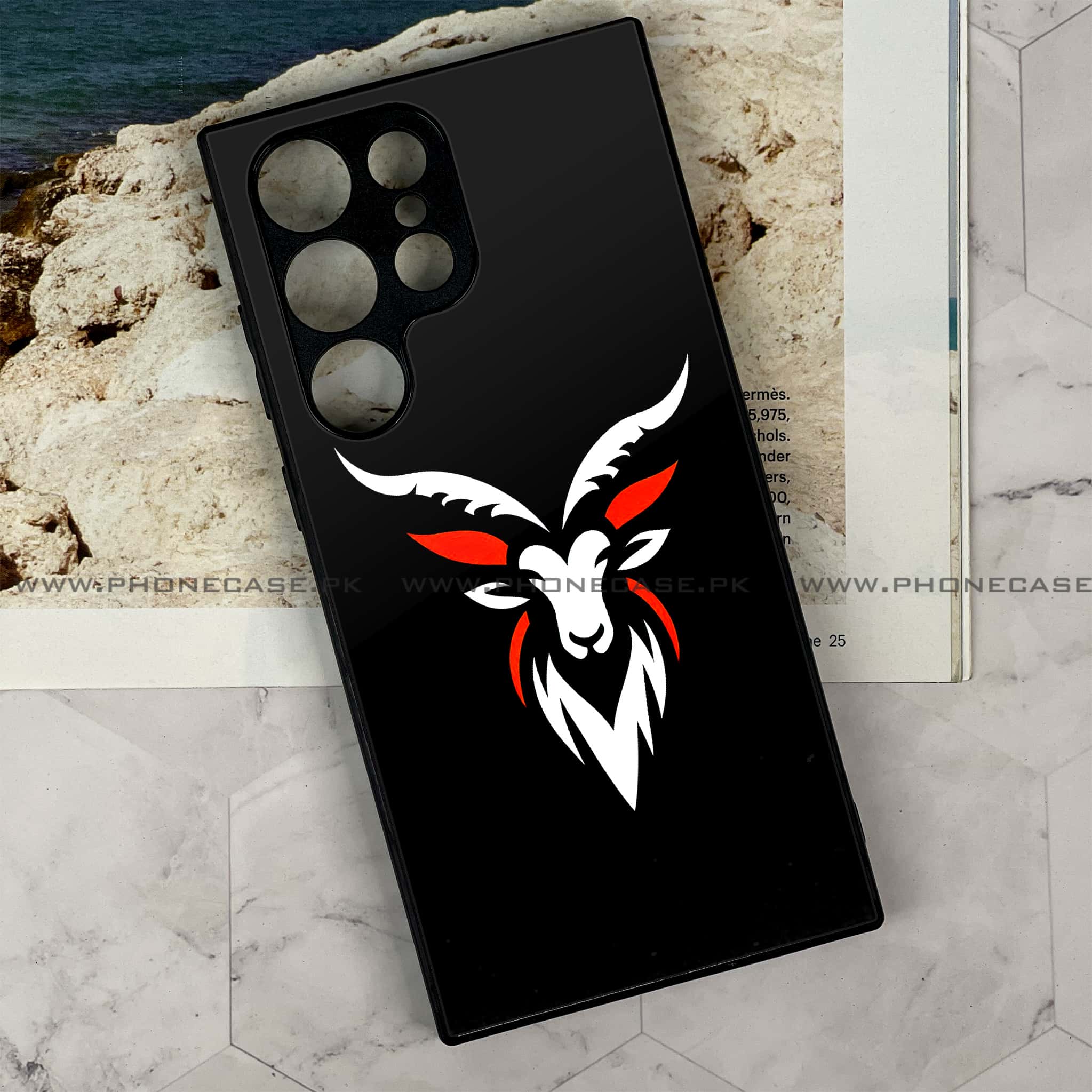 Samsung Galaxy S22 Ultra - Minimalistic Design Series - Premium Metal Printed soft Bumper shock Proof Case