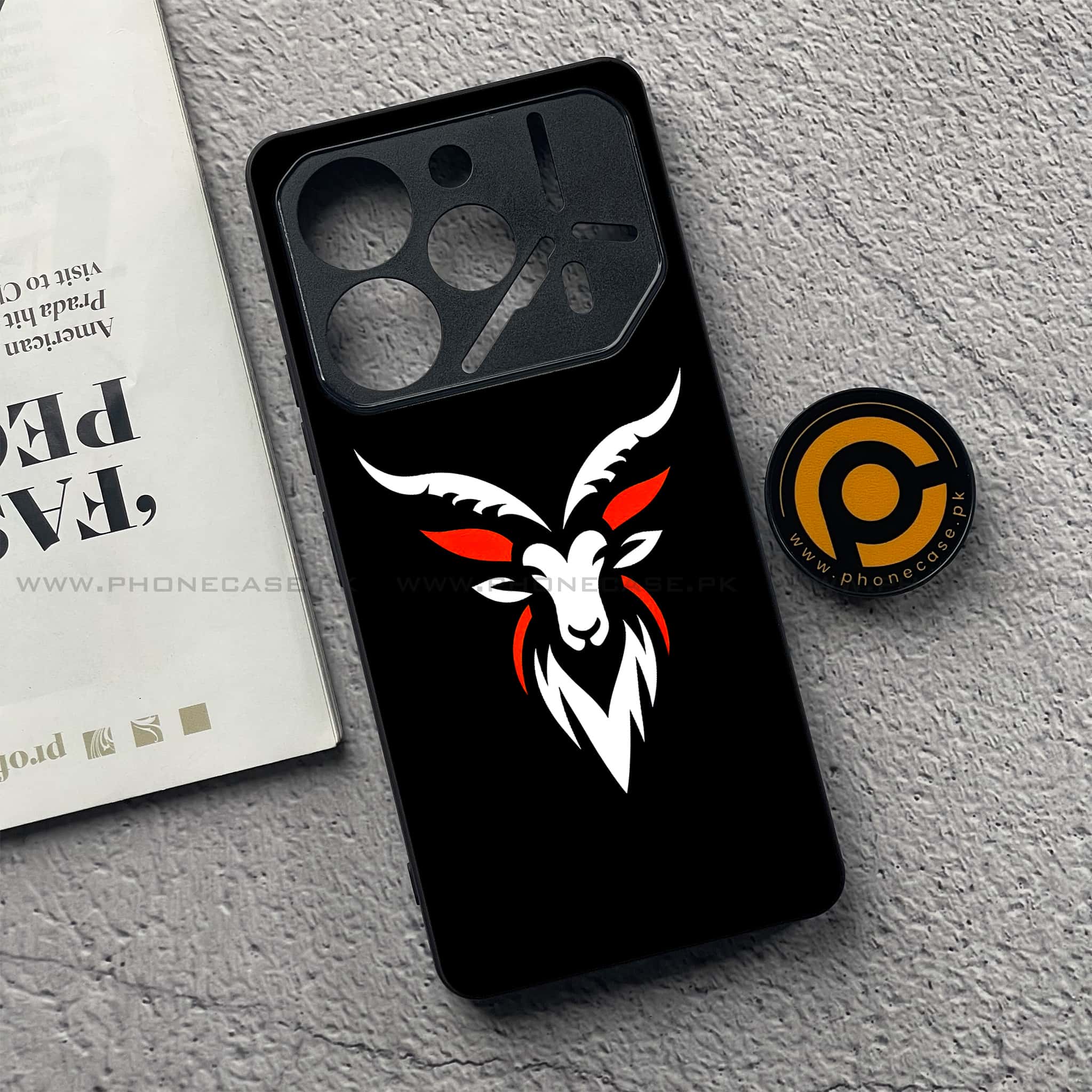 Tecno Pova 6 Pro - Minimalistic Design Series - Premium Printed Glass soft Bumper shock Proof Case