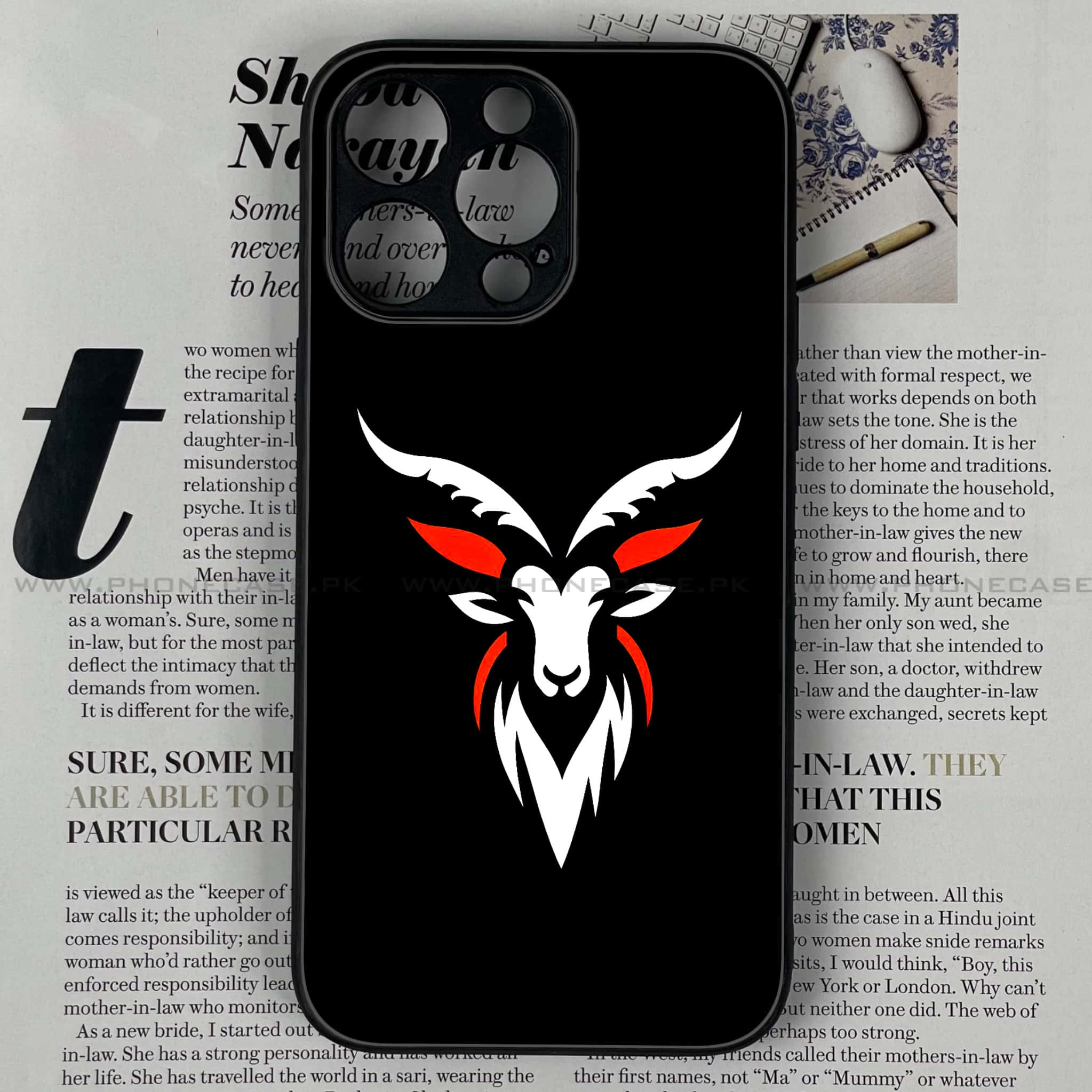 iPhone 14 Pro Max - Minimalistic Design Series - Premium Metal Printed soft Bumper shock Proof Case