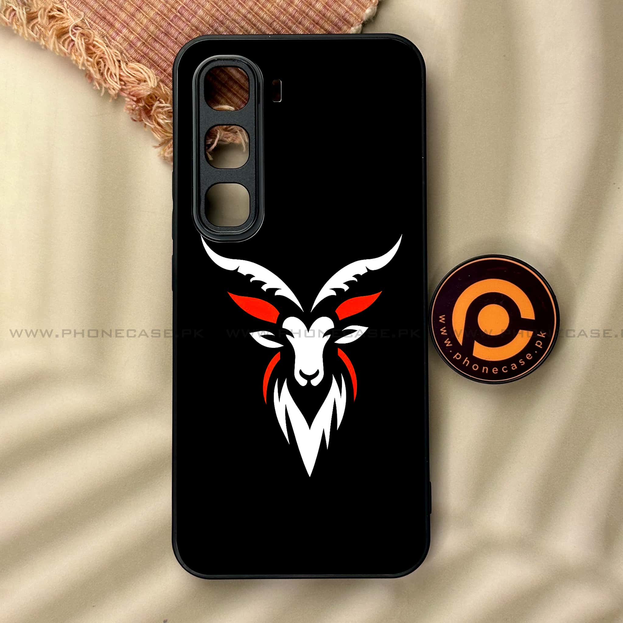 Infinix Hot 60 Pro - Minimalistic Design Series - Premium Metal Printed soft Bumper shock Proof Case