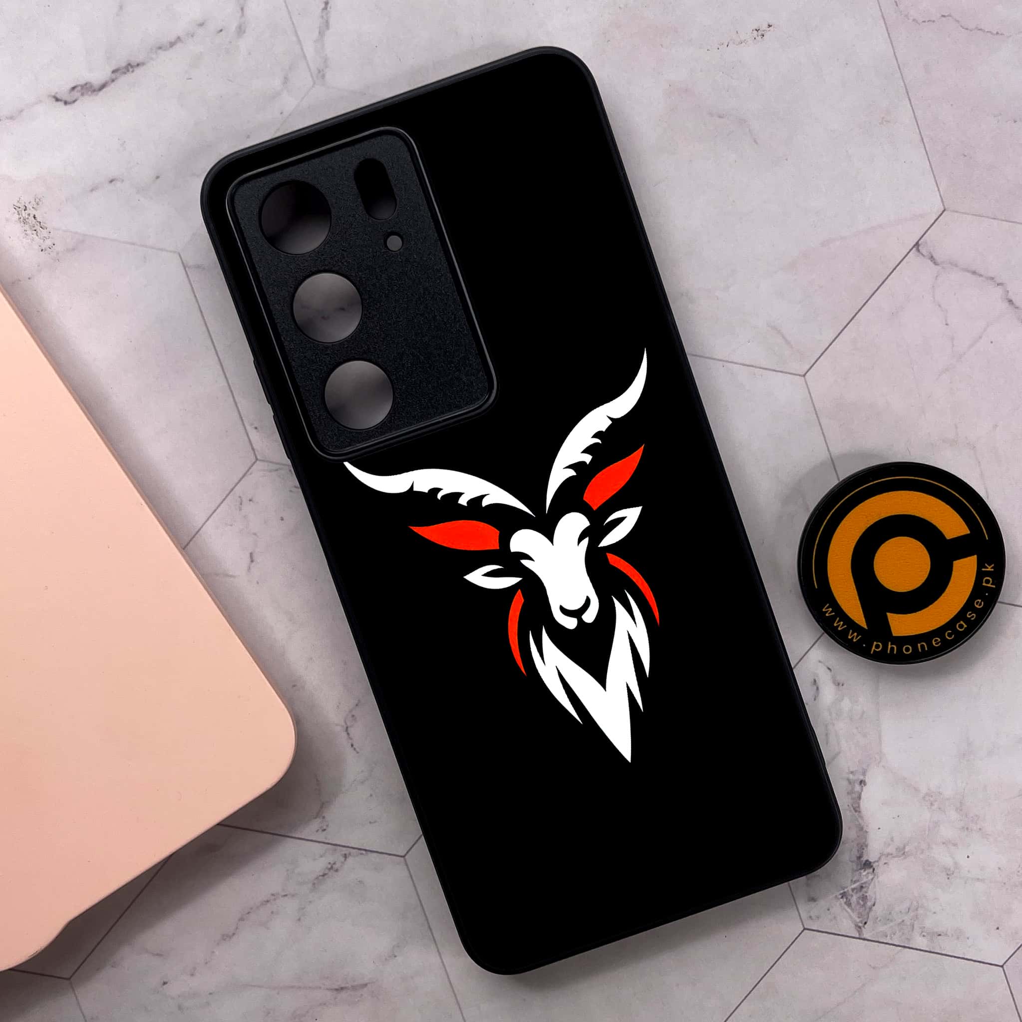 Realme C75x 4G - Minimalistic Design Series - Premium Metal Printed soft Bumper shock Proof Case