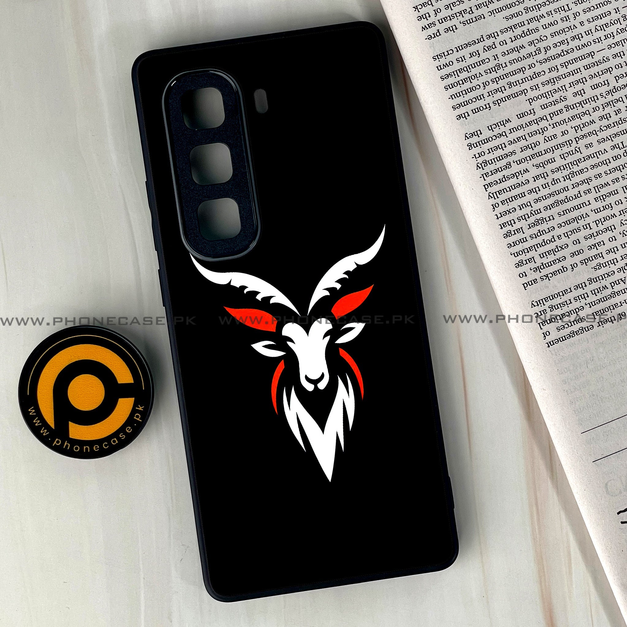 Infinix Hot 60 Pro Plus - Minimalistic Design Series - Premium Metal Printed soft Bumper shock Proof Case