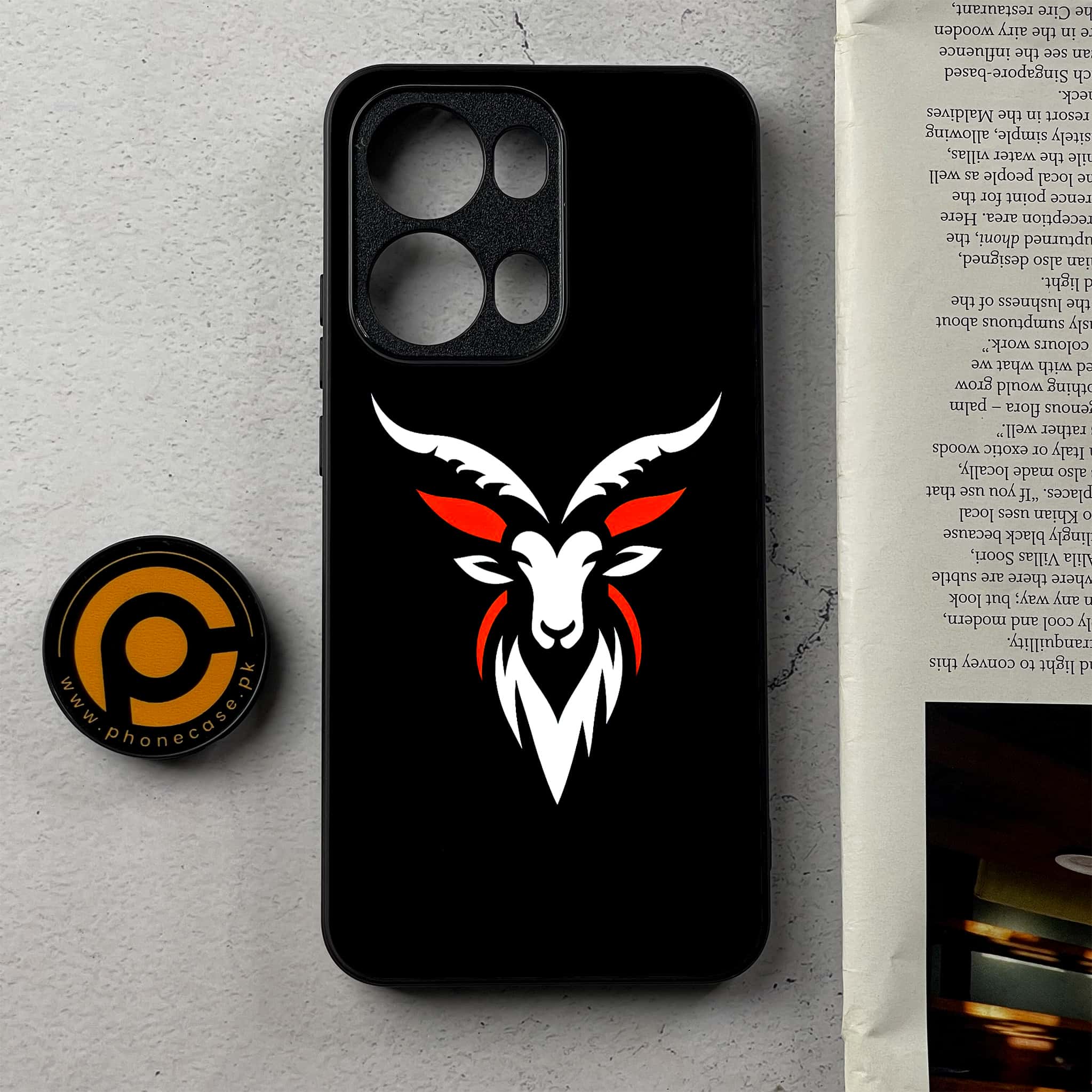 Oppo Reno 13 Pro - Minimalistic Design Series - Premium Metal Printed Soft Bumper Shockproof Case