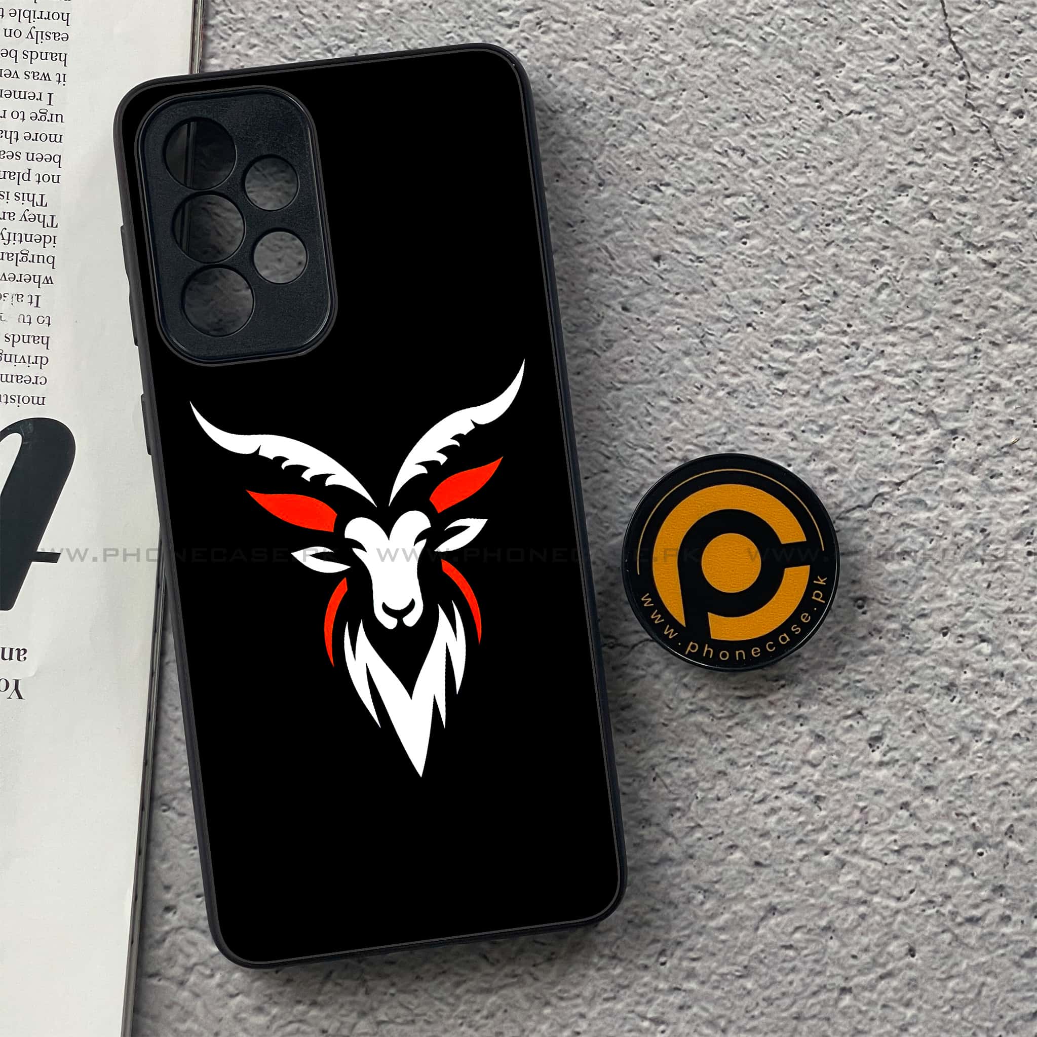 Samsung Galaxy A33- Minimalistic Design Series - Premium Printed Glass soft Bumper shock Proof Case