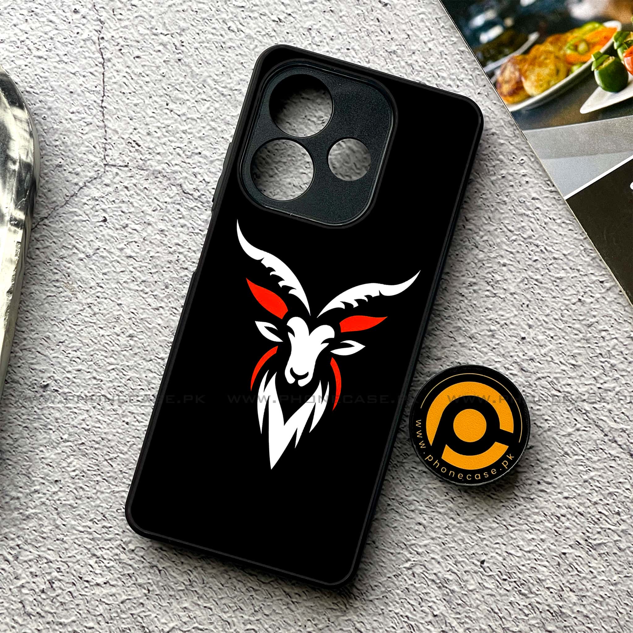 Oppo A5 Pro - Minimalistic Design - Premium Metal Printed soft Bumper shock Proof Case