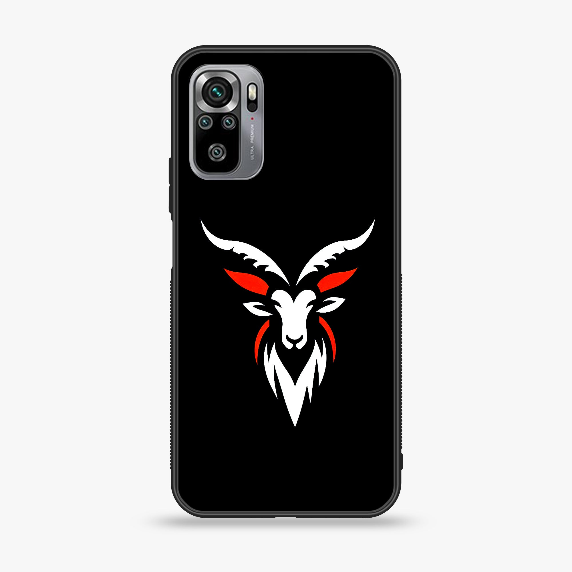 Xiaomi Redmi Note 10S- Minimalistic Design - Premium Printed Glass soft Bumper shock Proof Case