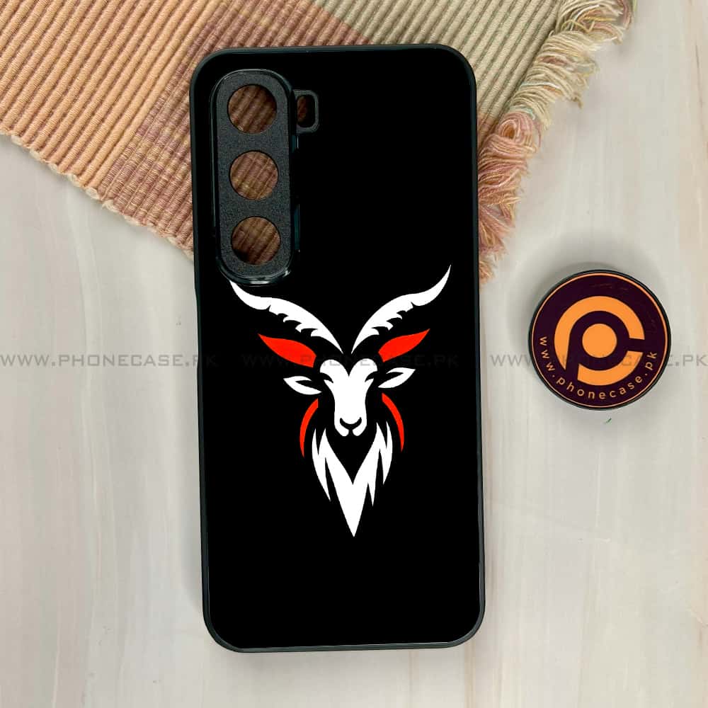 Infinix Hot 60i - Minimalistic Design Series - Premium Metal Printed soft Bumper shock Proof Case