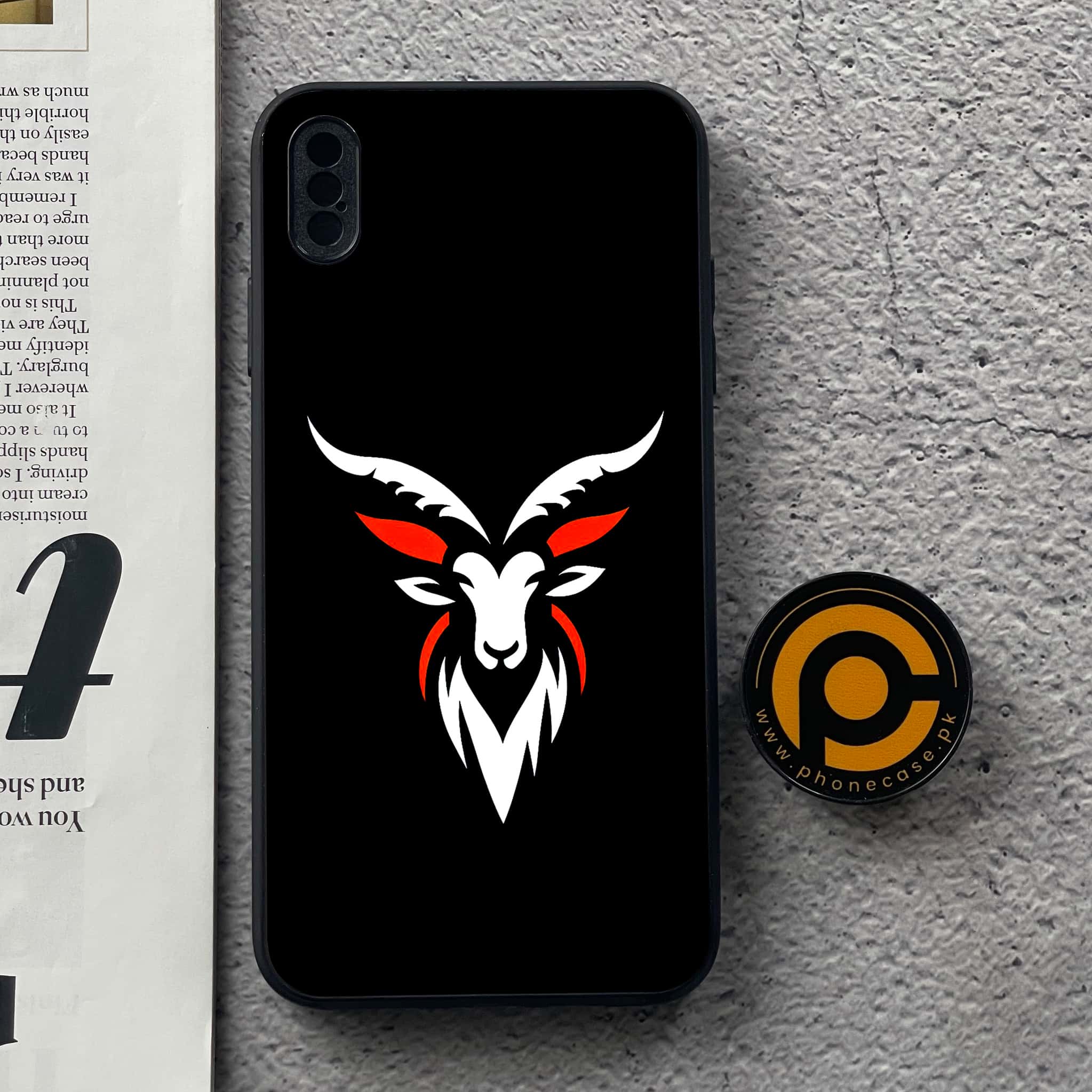 iPhone Xs Max - Minimalistic Design Series - Premium Metal  Printed soft Bumper shock Proof Case